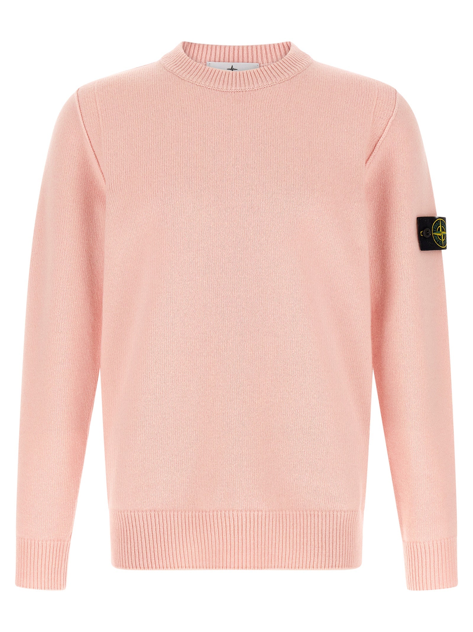 Stone Island Mehrfarbige Strickjacke aus reiner Schurwolle