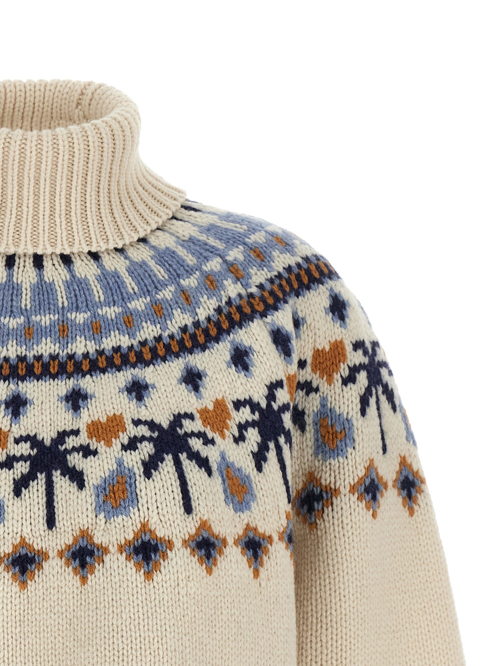 Alanui Mehrfarbige Strickjacke aus reiner Schurwolle