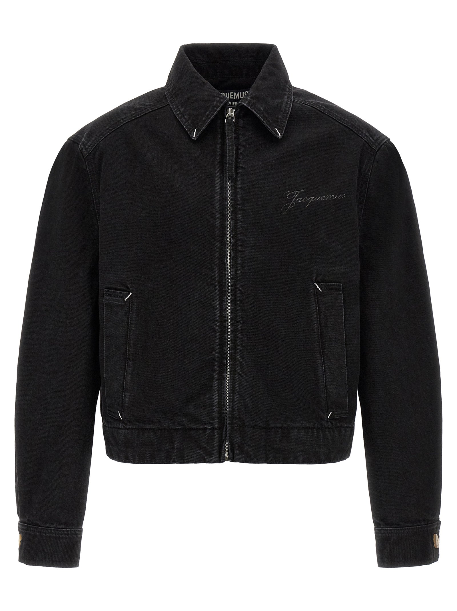 Jacquemus Schwarze Baumwoll-Denimjacke