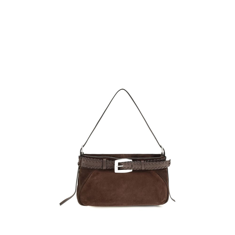 Staud Braune Lammleder Schultertasche Ovis Aries Aries