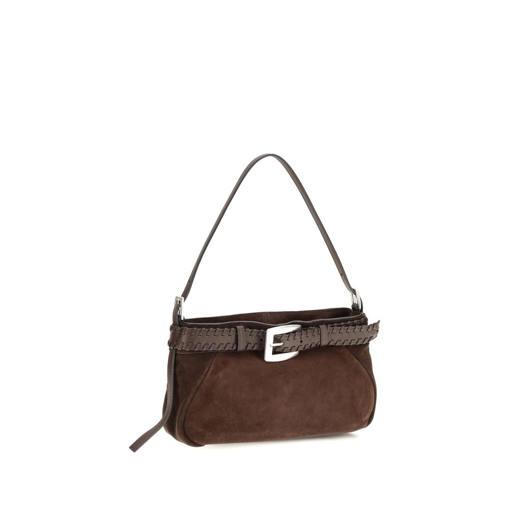 Staud Braune Lammleder Schultertasche Ovis Aries Aries
