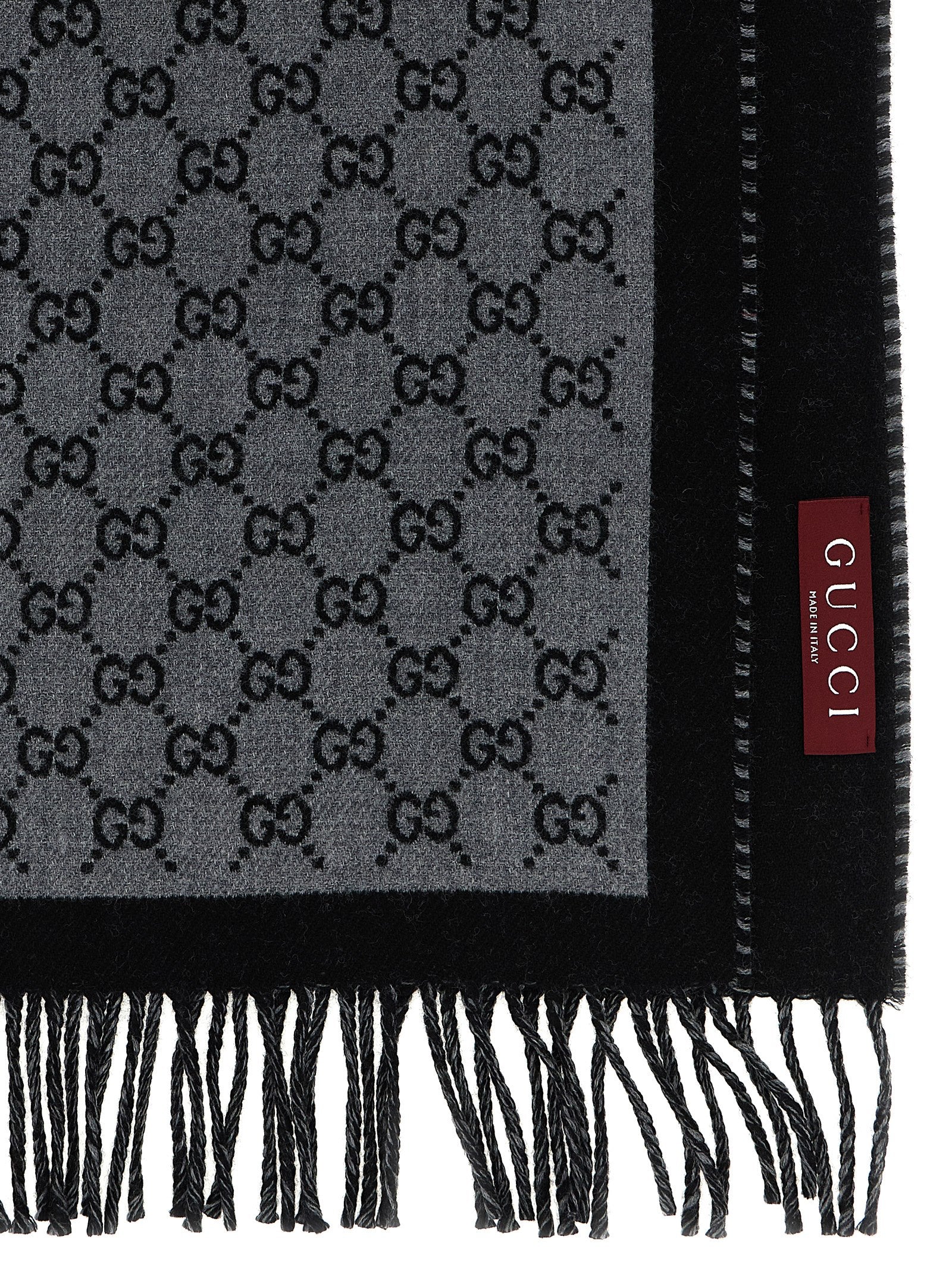 Gucci Grauer Wollschal