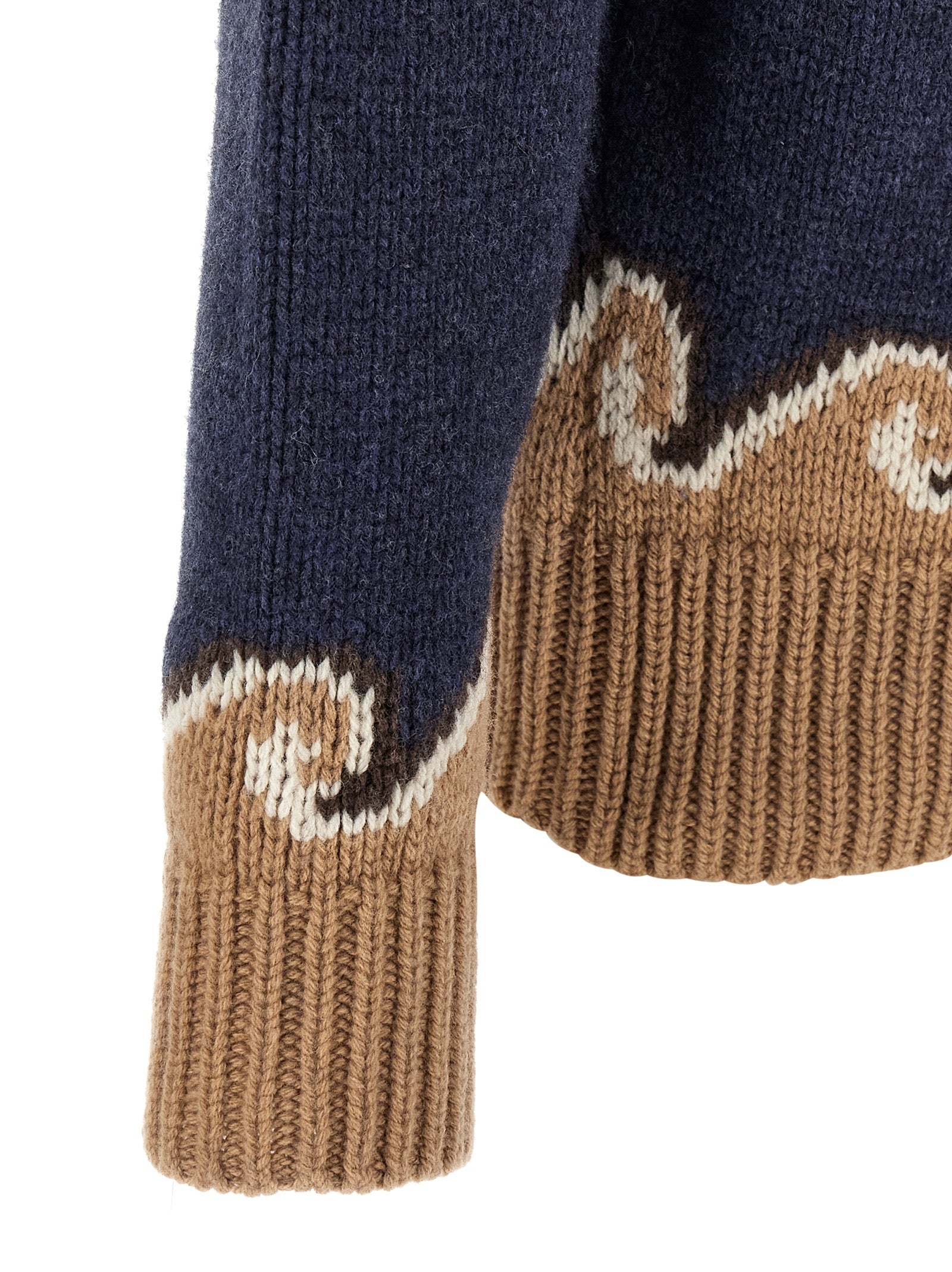 Alanui Blauer Cardigan aus Schurwolle