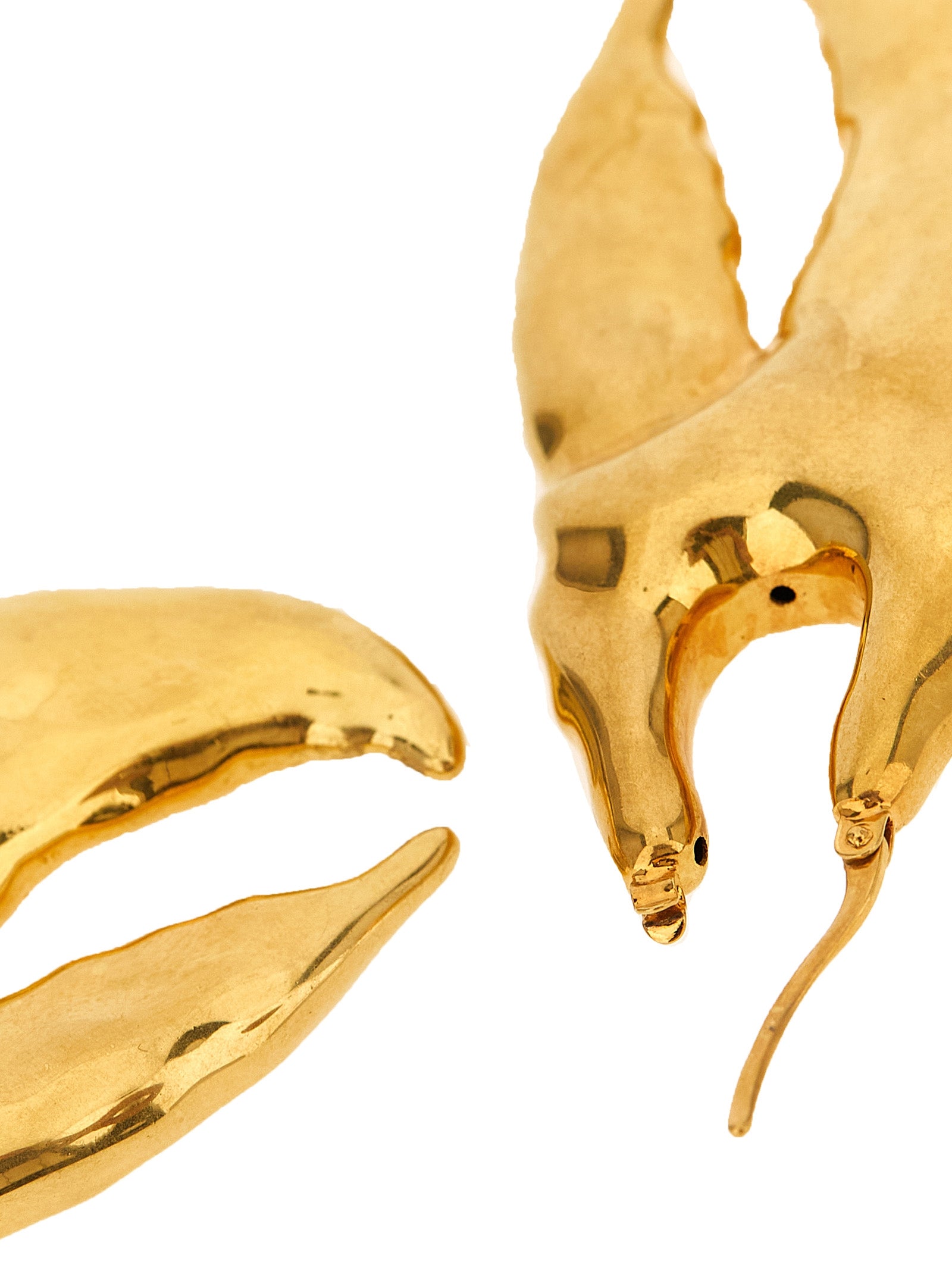 Jacquemus Goldfarbene Kupferohrringe