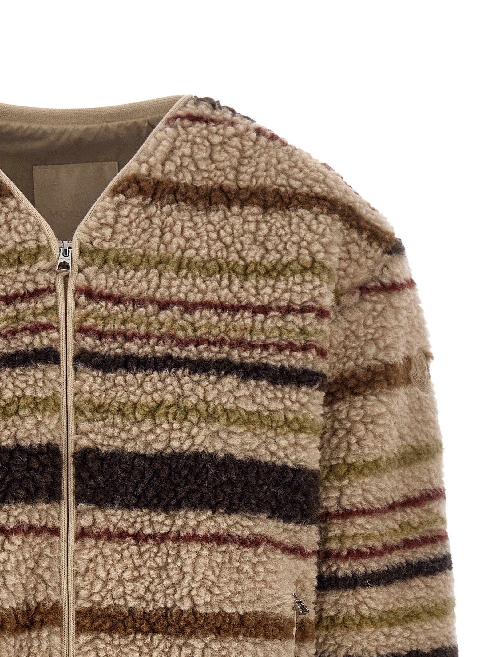 Moncler Brauner Strickcardigan aus Polyester