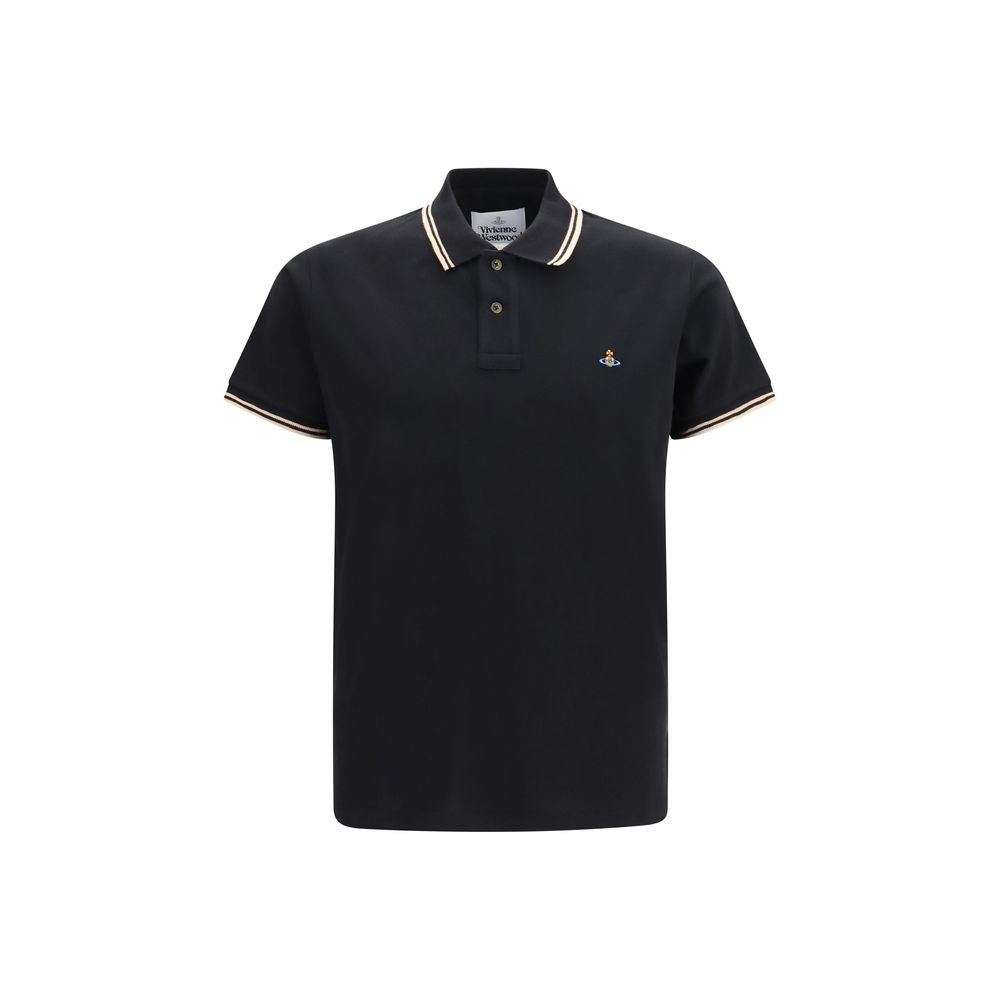 Vivienne Westwood Schwarzes Baumwoll-Poloshirt