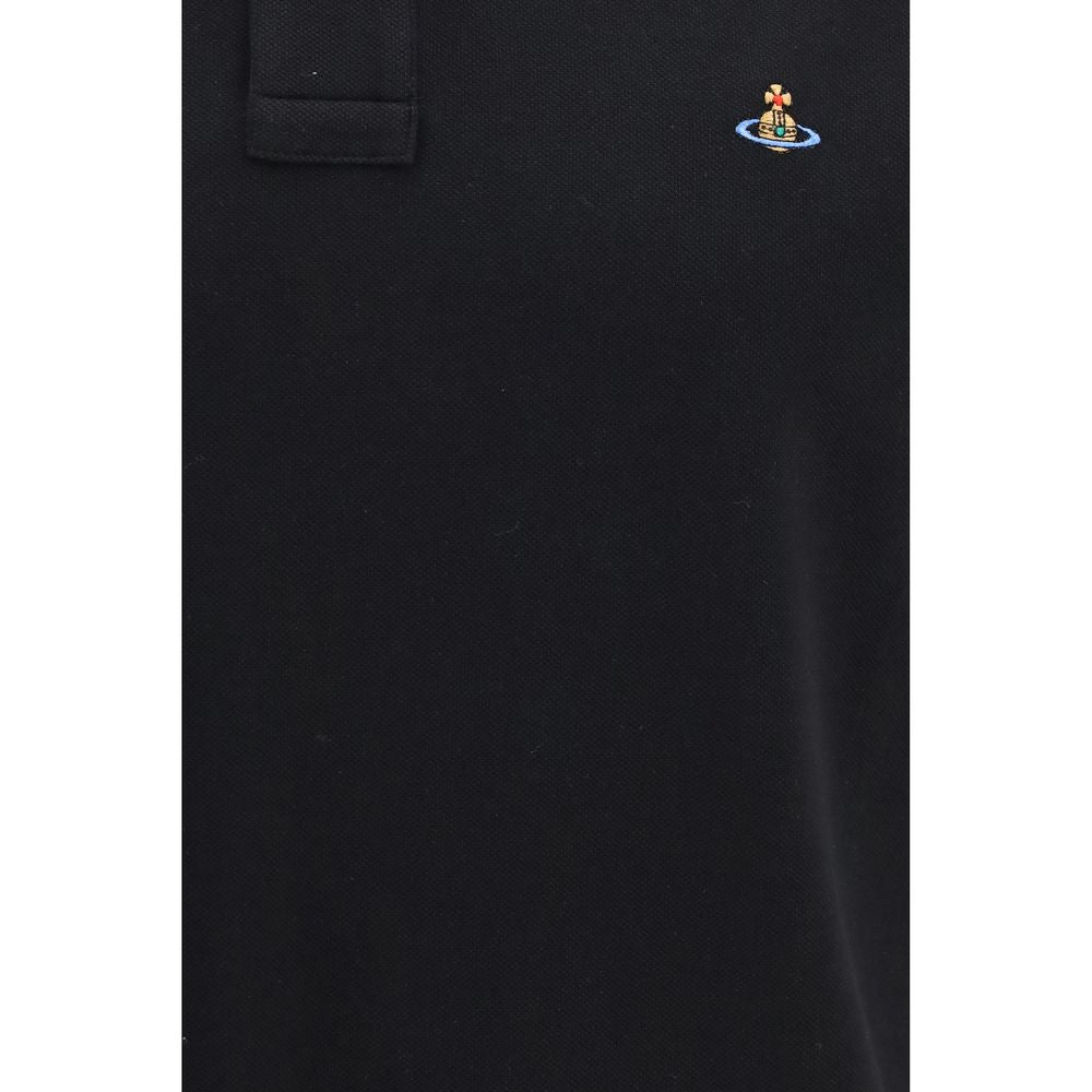 Vivienne Westwood Schwarzes Baumwoll-Poloshirt