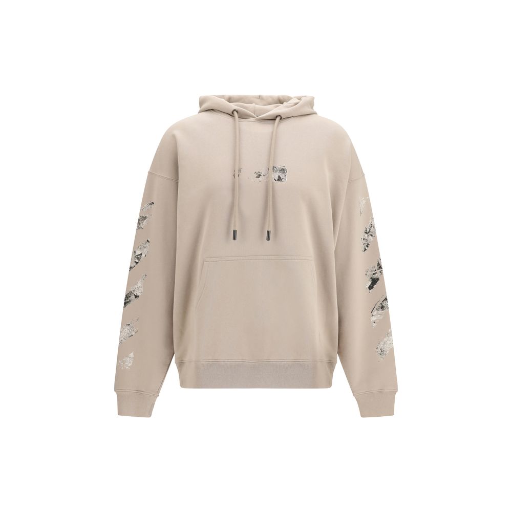 Off-White Beige Baumwoll-Sweatshirt