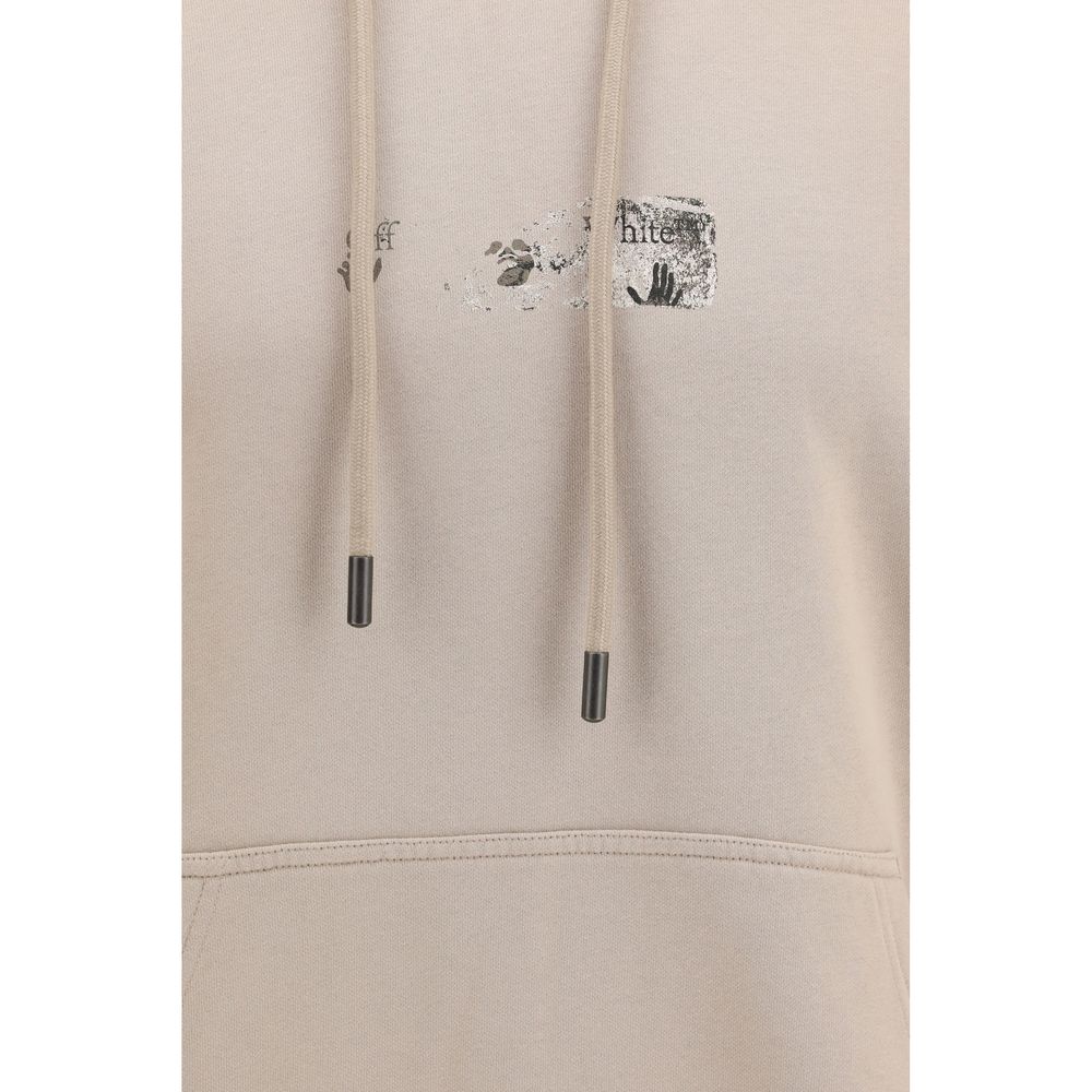 Off-White Beige Baumwoll-Sweatshirt