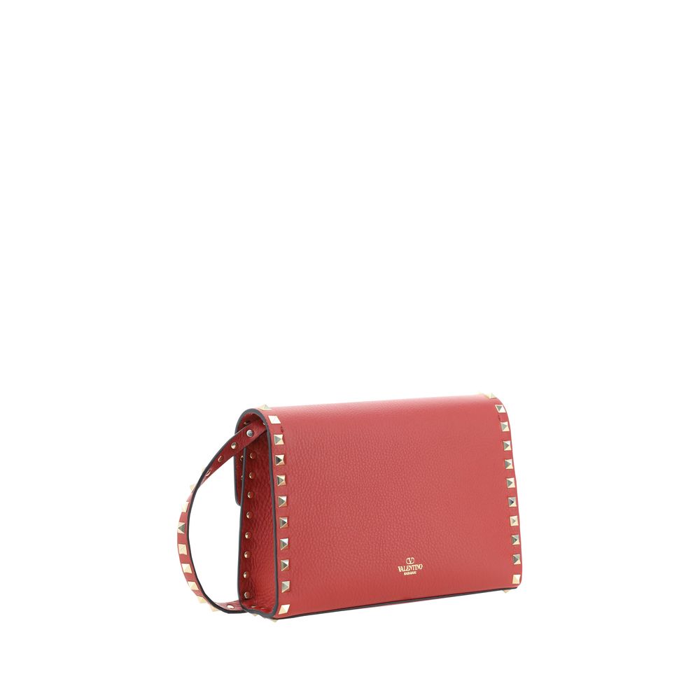Valentino Garavani Multicolor Calf Leather Bos Taurus Schultertasche