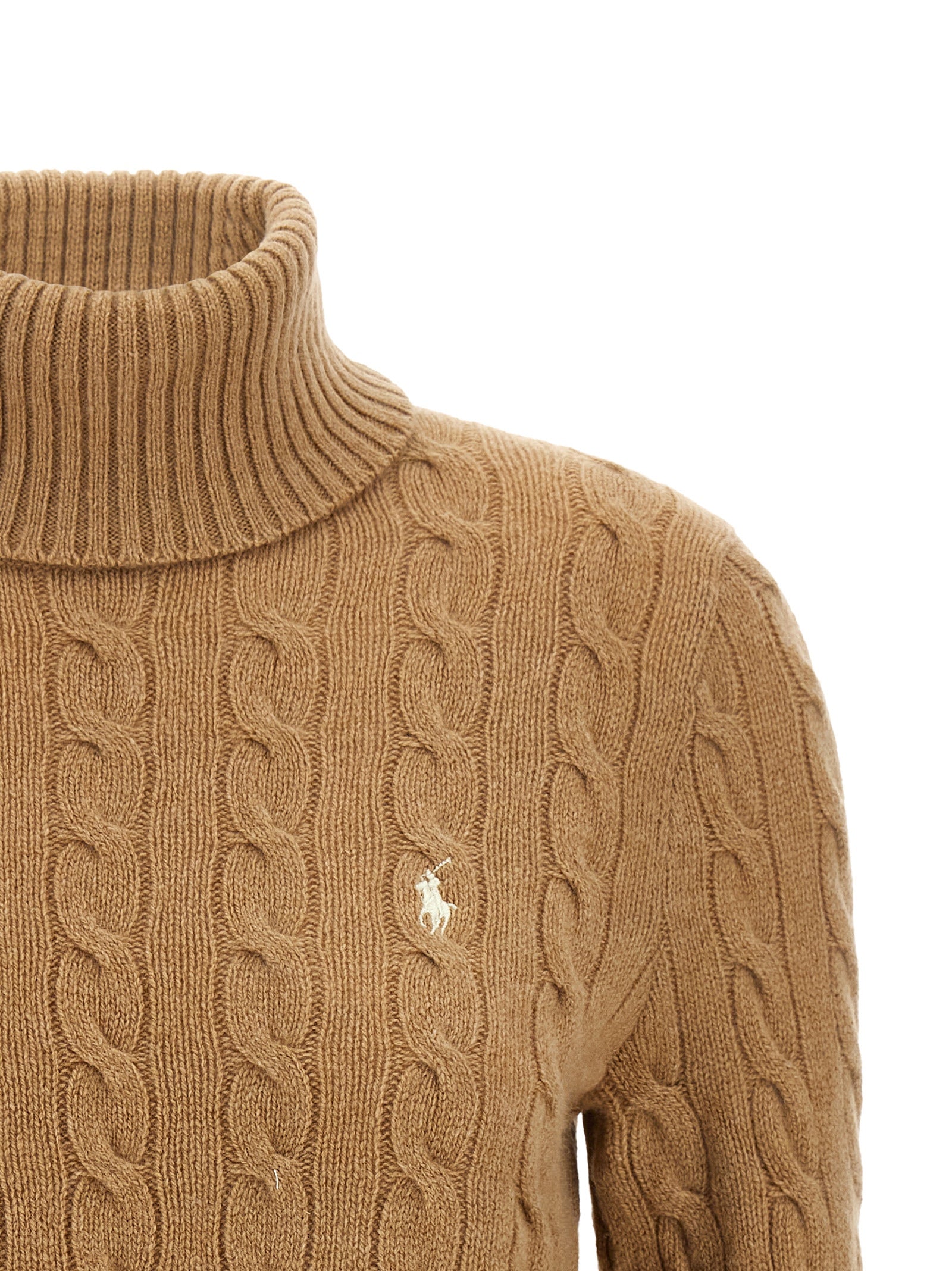 Polo Ralph Lauren Beige Wollstrickjacke