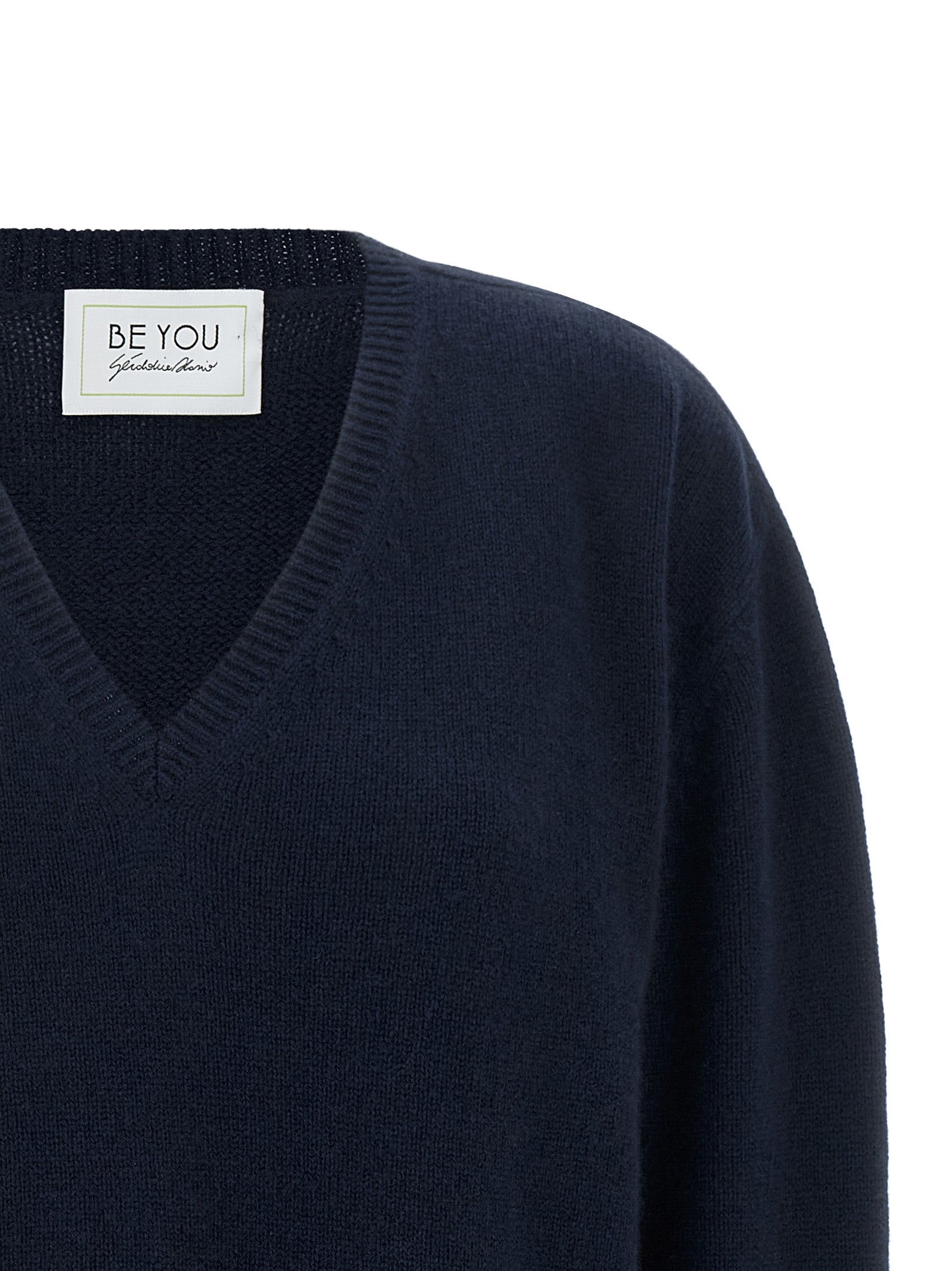BE YOU Blauer Kaschmir-Cardigan