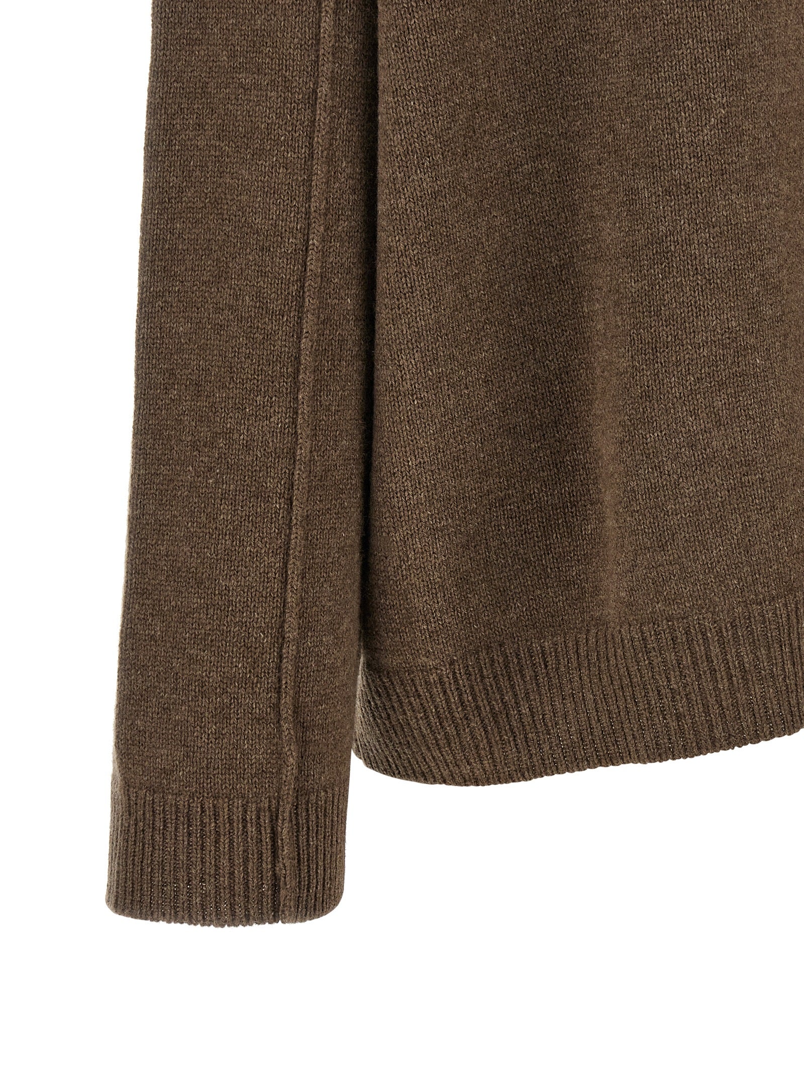 BE YOU Brauner Kaschmir-Strickjacke