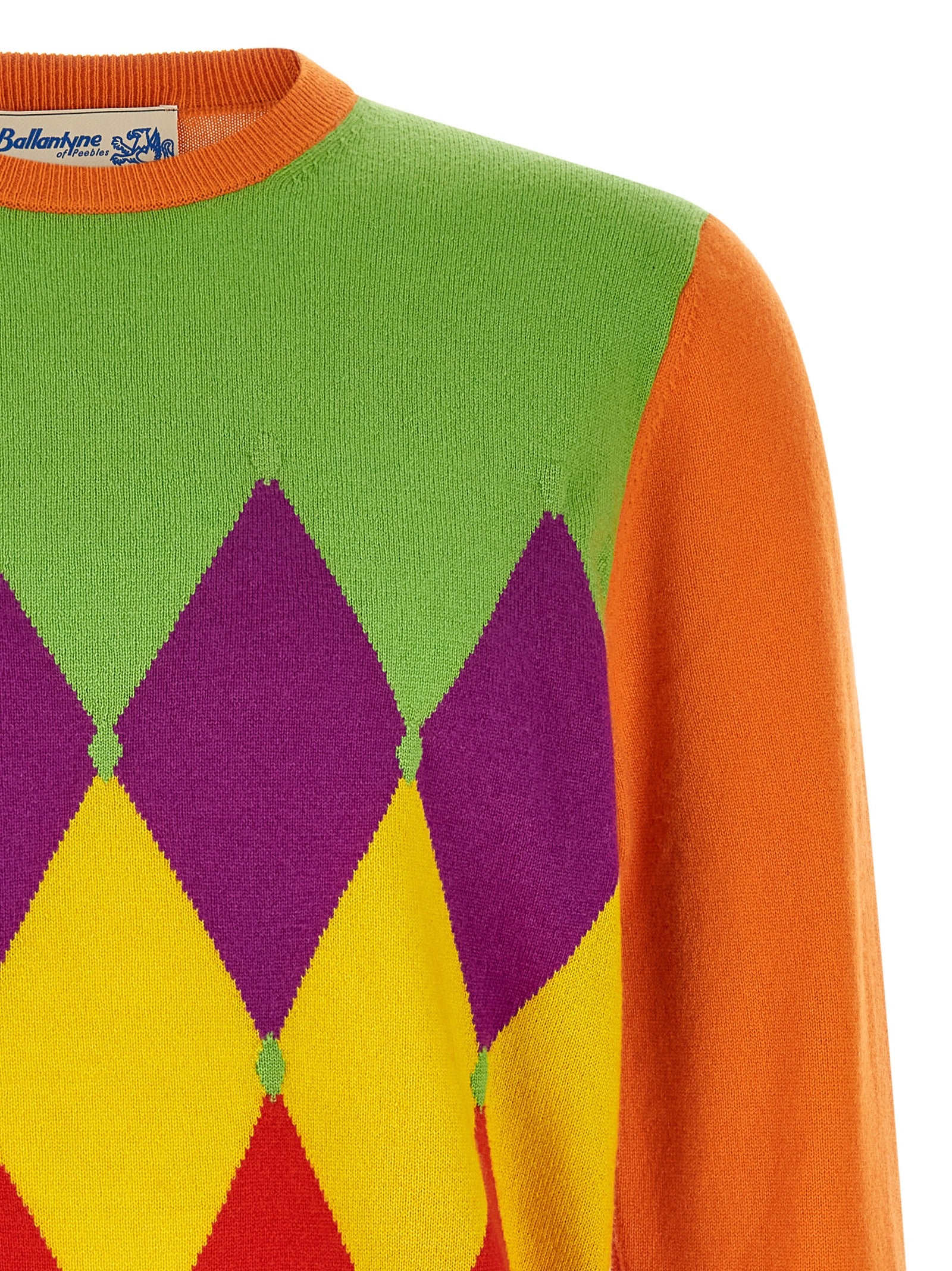 Ballantyne Orange Kaschmir Cardigan