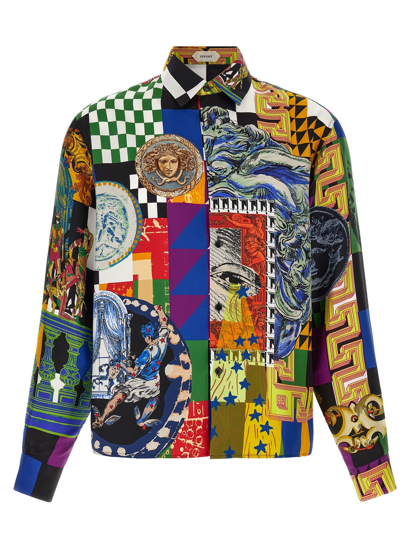 Versace Mehrfarbige Seidenbluse