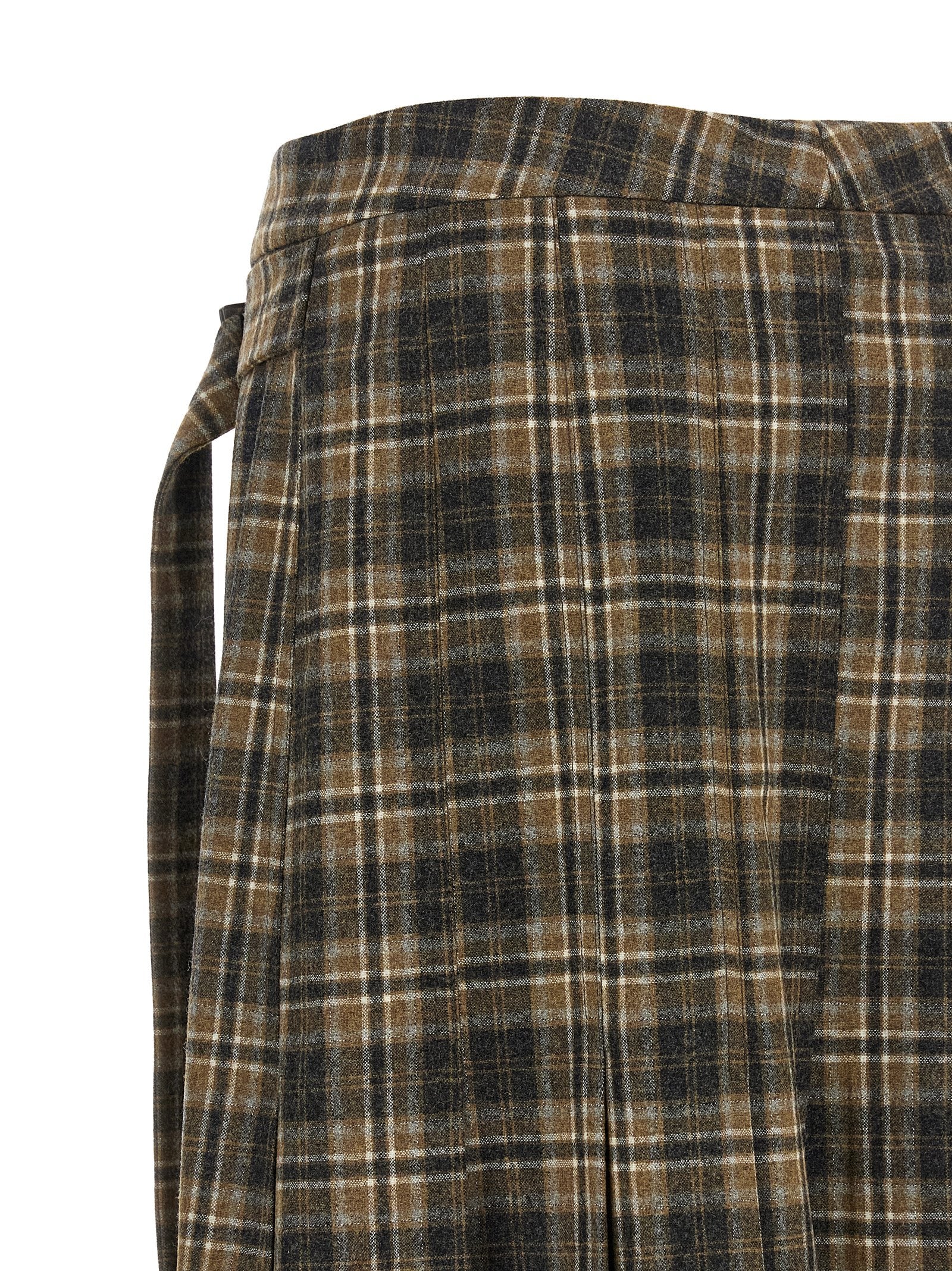 Brunello Cucinelli Minirock aus brauner Schurwolle