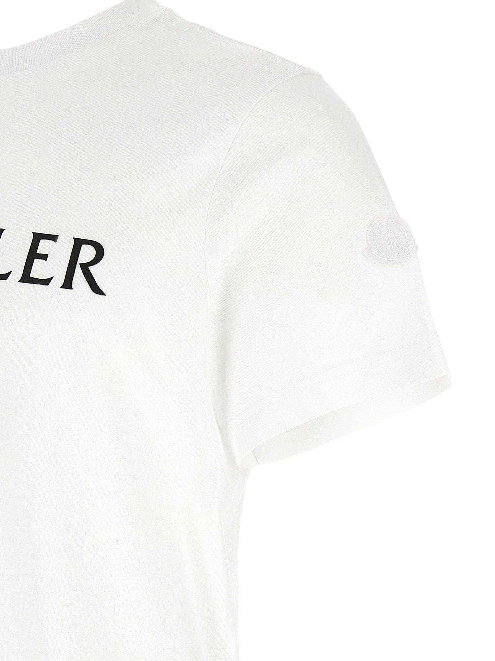 Moncler Weißes Baumwoll-T-Shirt