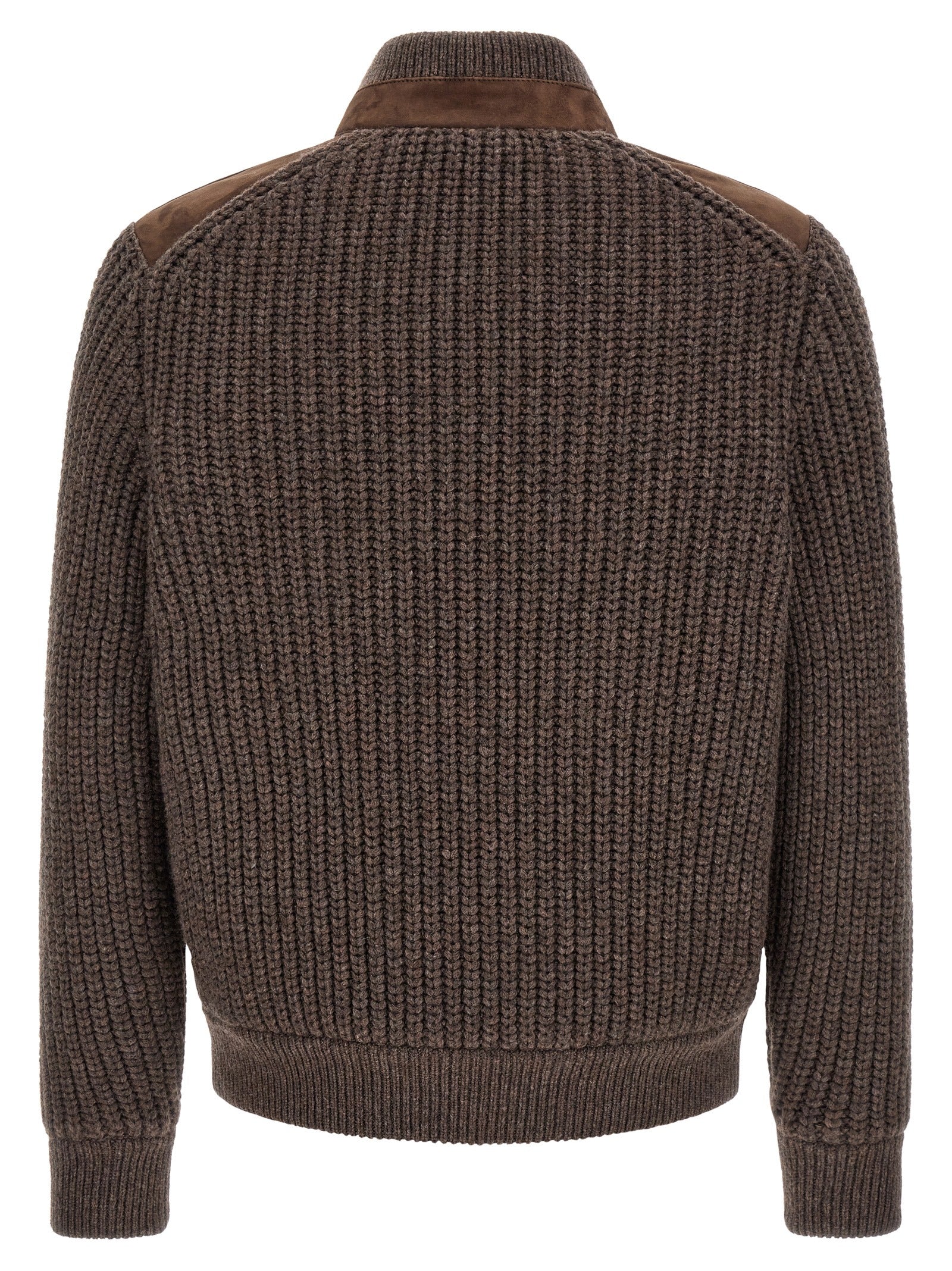 Brunello Cucinelli Braune Lammlederjacke