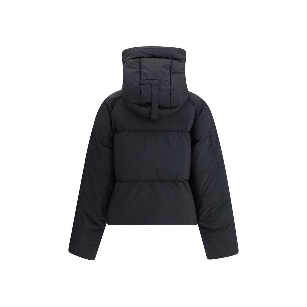 Canada Goose Schwarzer Regenmantel aus recyceltem Polyamid