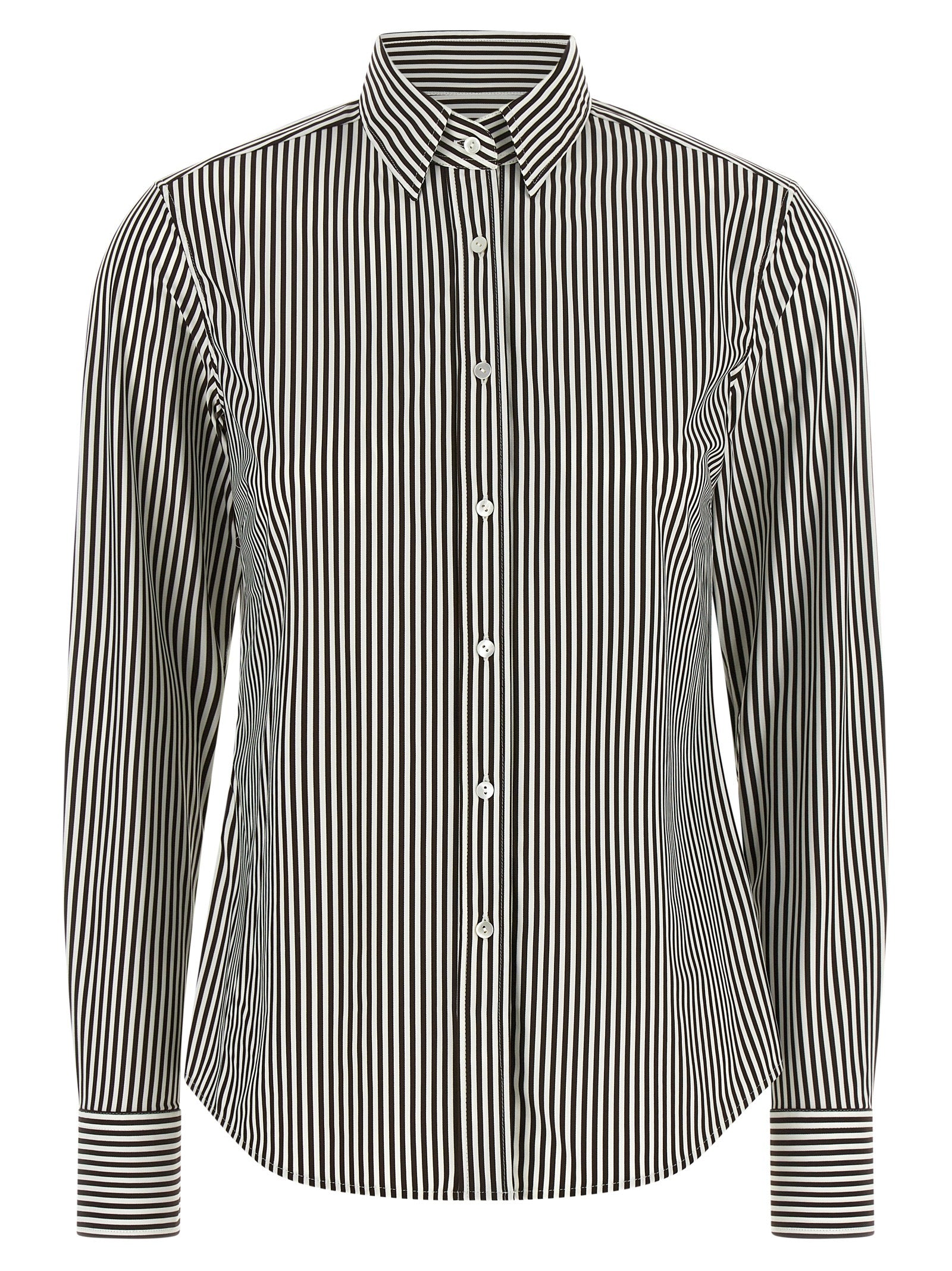 XACUS Zweifarbige Polyamid-Bluse