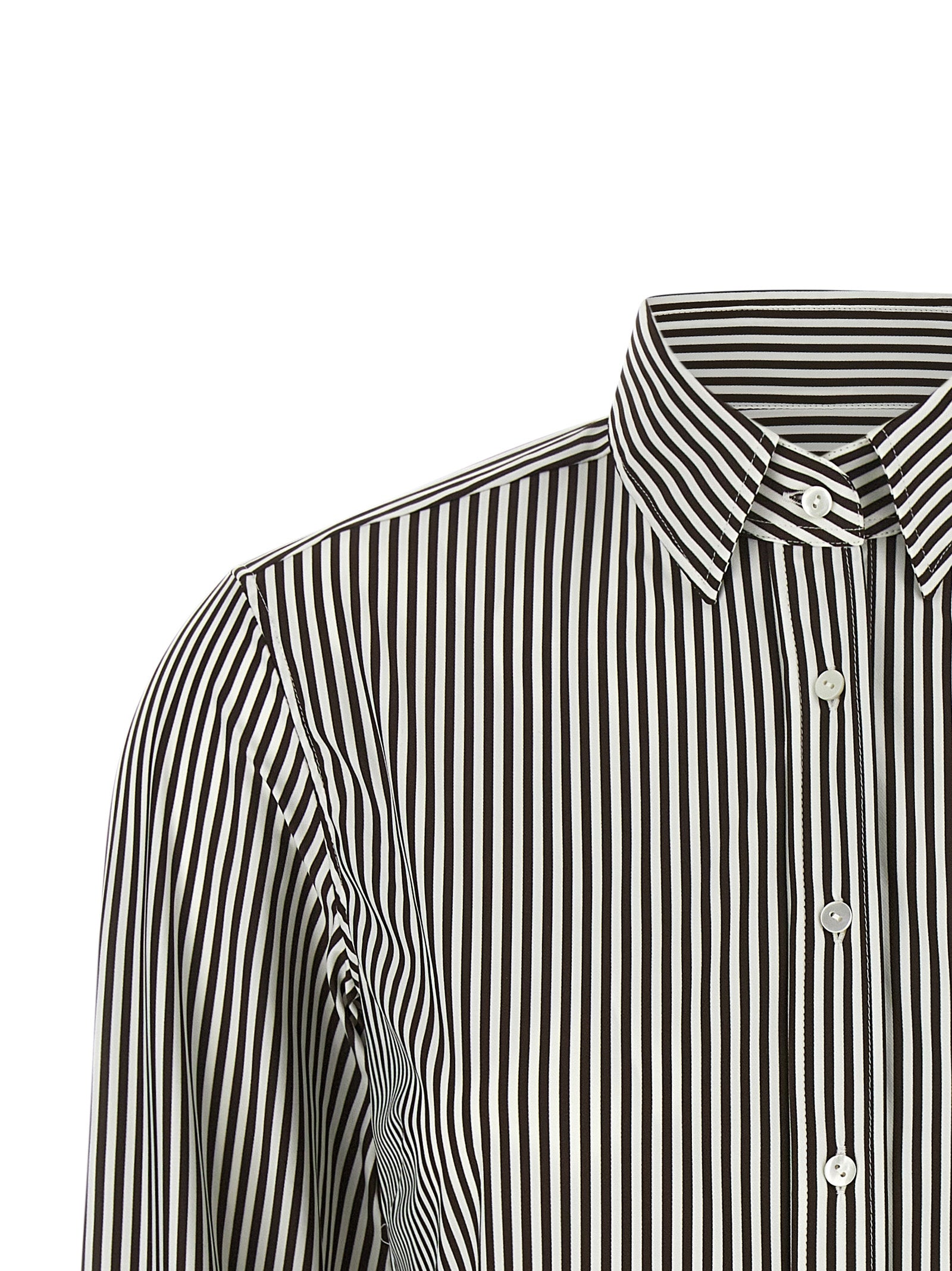 XACUS Zweifarbige Polyamid-Bluse