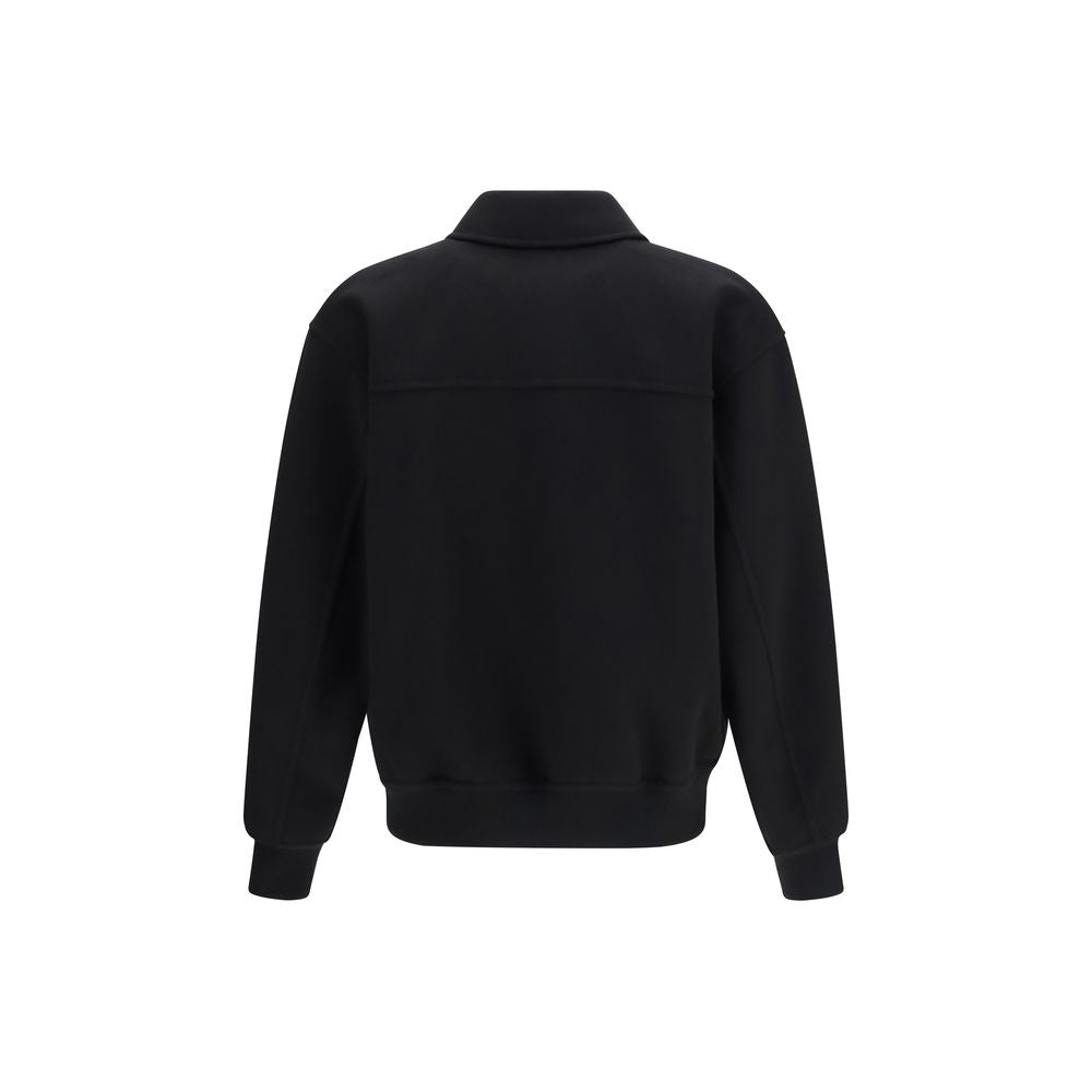 Ferragamo Schwarze Oves Aries Bikerjacke aus Wolle