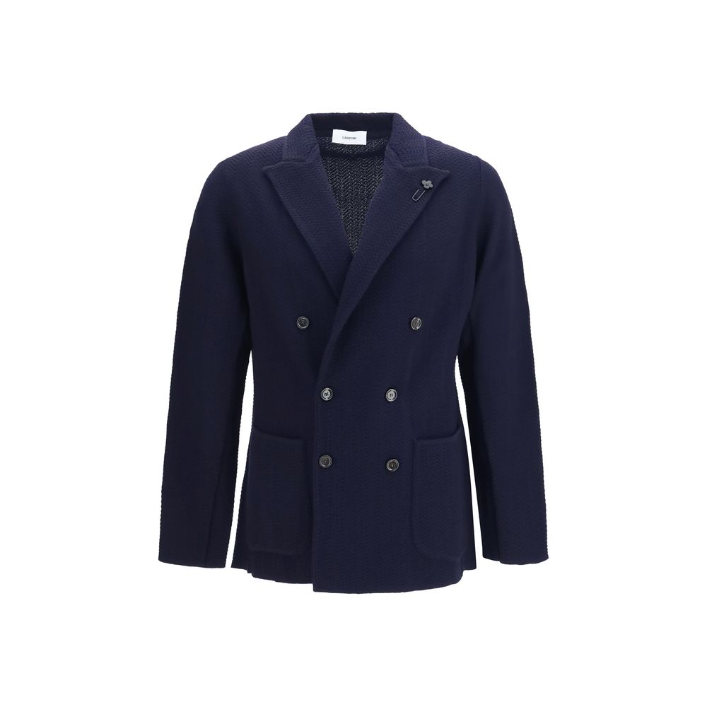 Lardini Blauer Wollblazer Oves Aries
