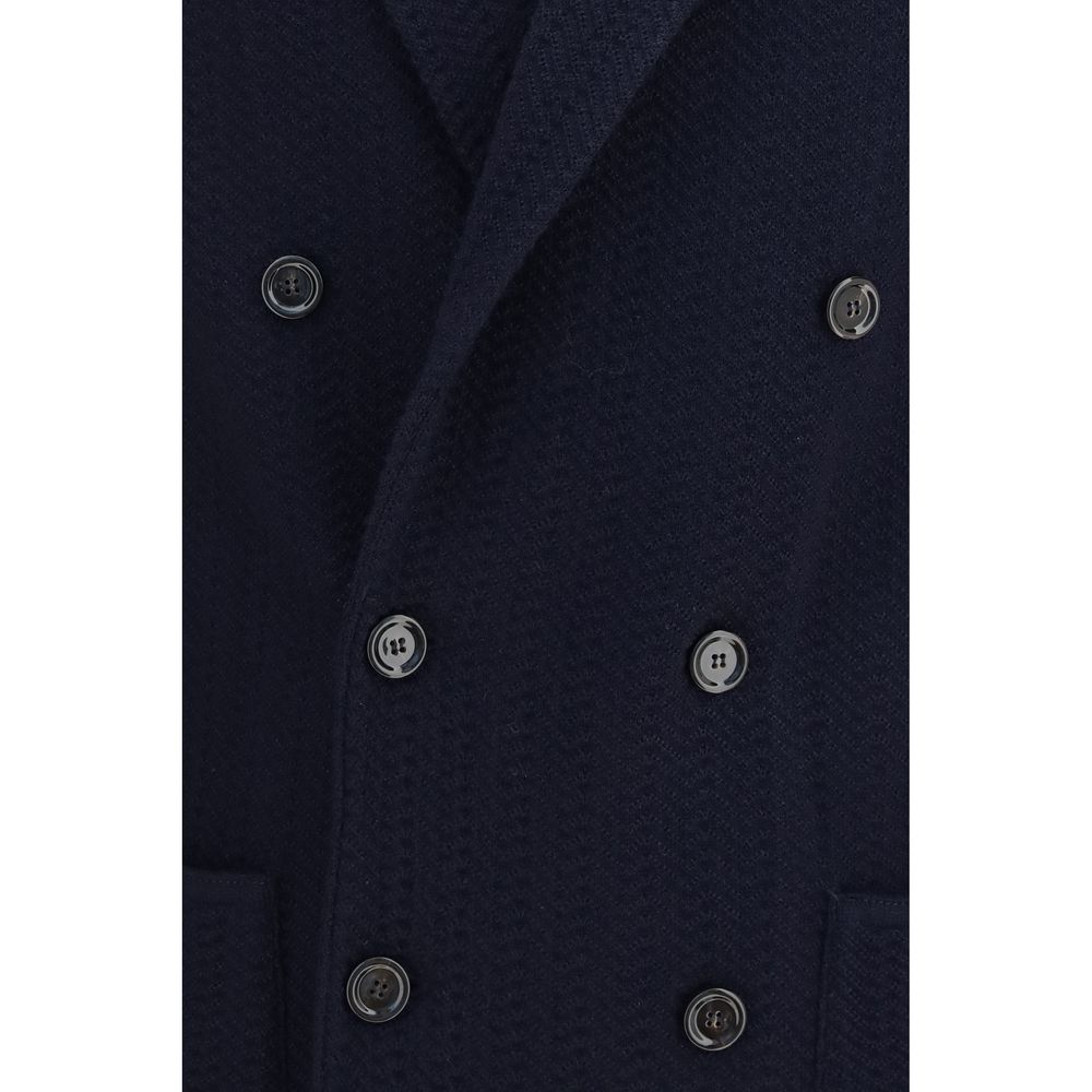 Lardini Blauer Wollblazer Oves Aries