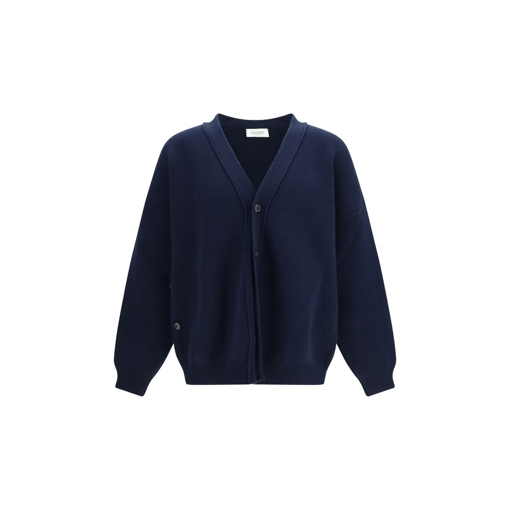 Laneus Blauer Wollcardigan Oves Aries