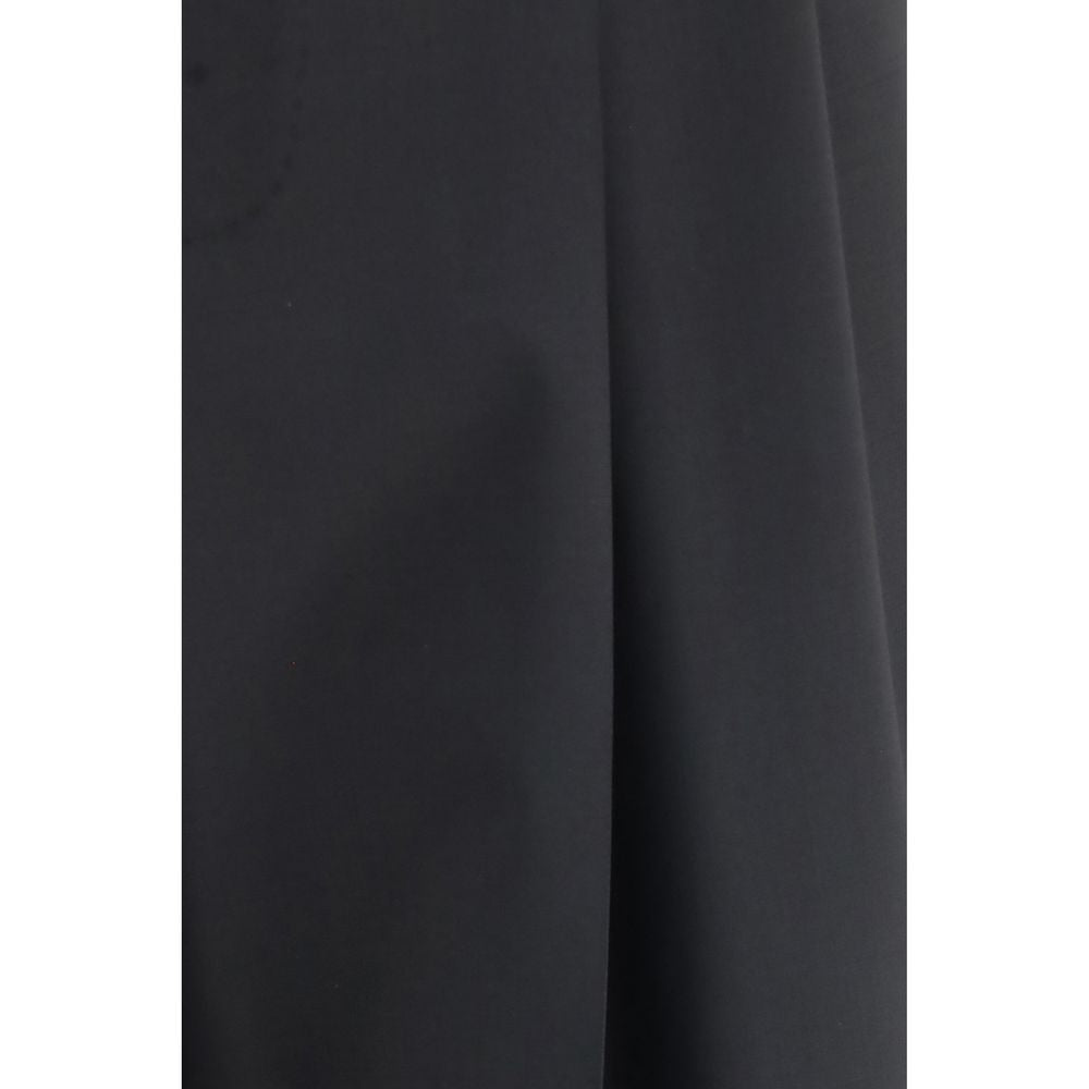Dolce & Gabbana Schwarze Wollhose Oves Aries
