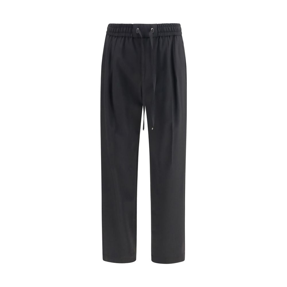 Dolce & Gabbana Schwarze Jogginghose aus Wolle Oves Aries (Trainingshose)