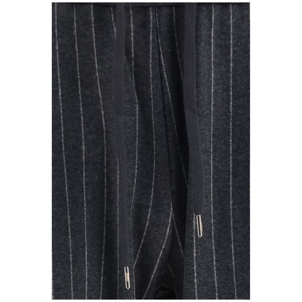 Herno Graue Baumwoll-Freizeithose