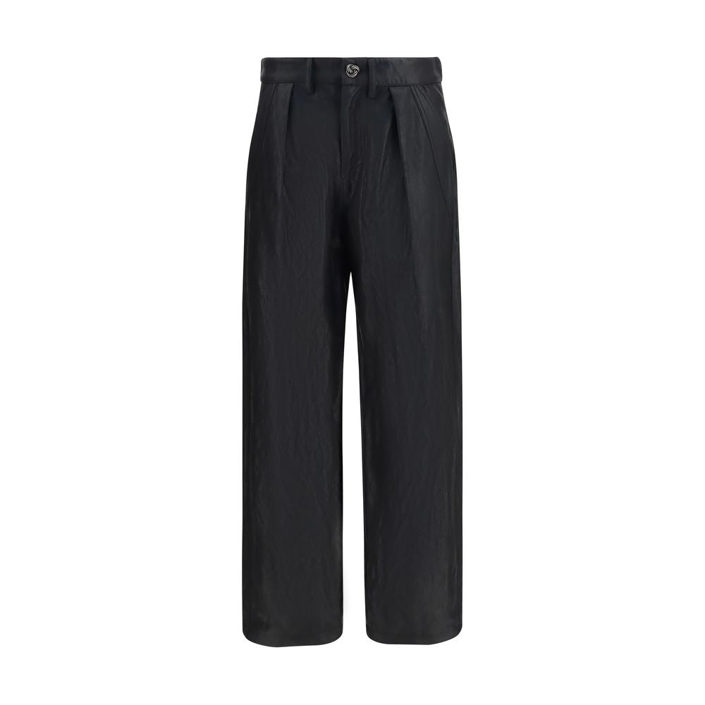 Kristina Ti Schwarze Freizeithose aus Polyester