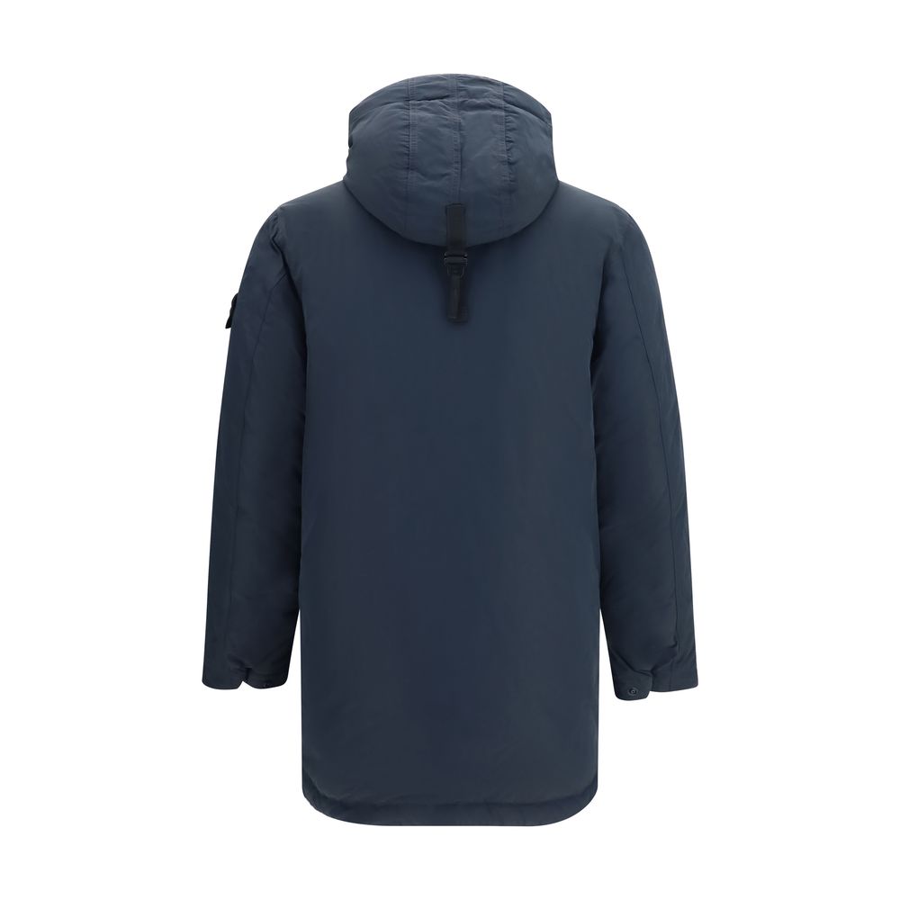 Stone Island Blauer Polyester-Mantel