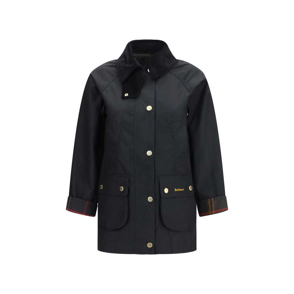 Barbour Schwarze Baumwoll-Shell-Jacke