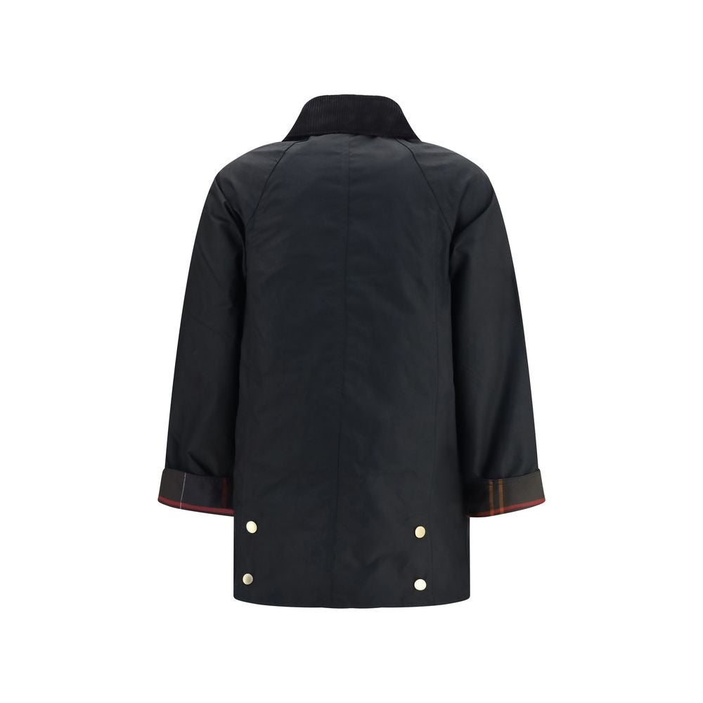 Barbour Schwarze Baumwoll-Shell-Jacke