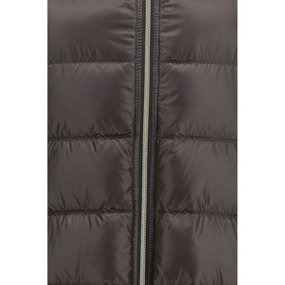 Herno Graue Polyester-Jacke in voller Länge
