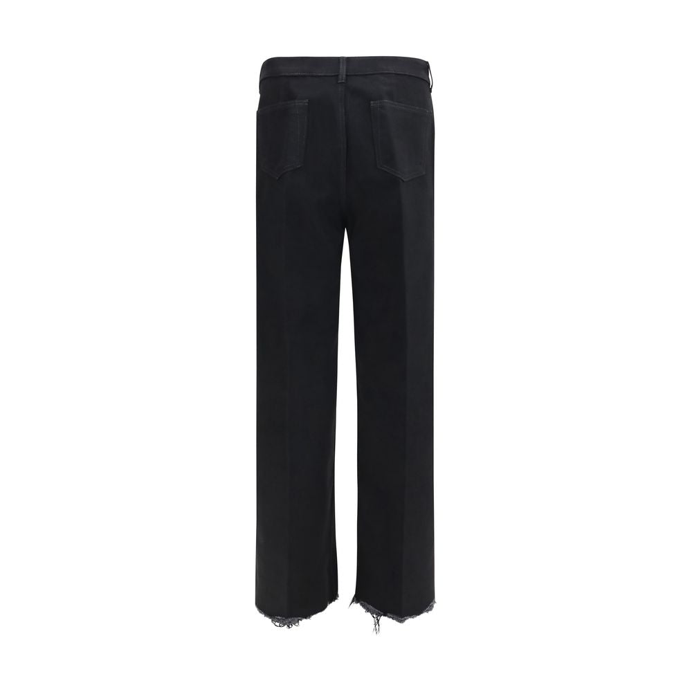 Rick Owens Schwarze Baumwoll-Schlagjeans
