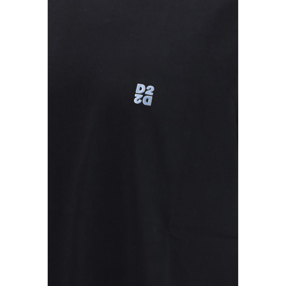 Dsquared² Schwarzes Baumwoll-T-Shirt