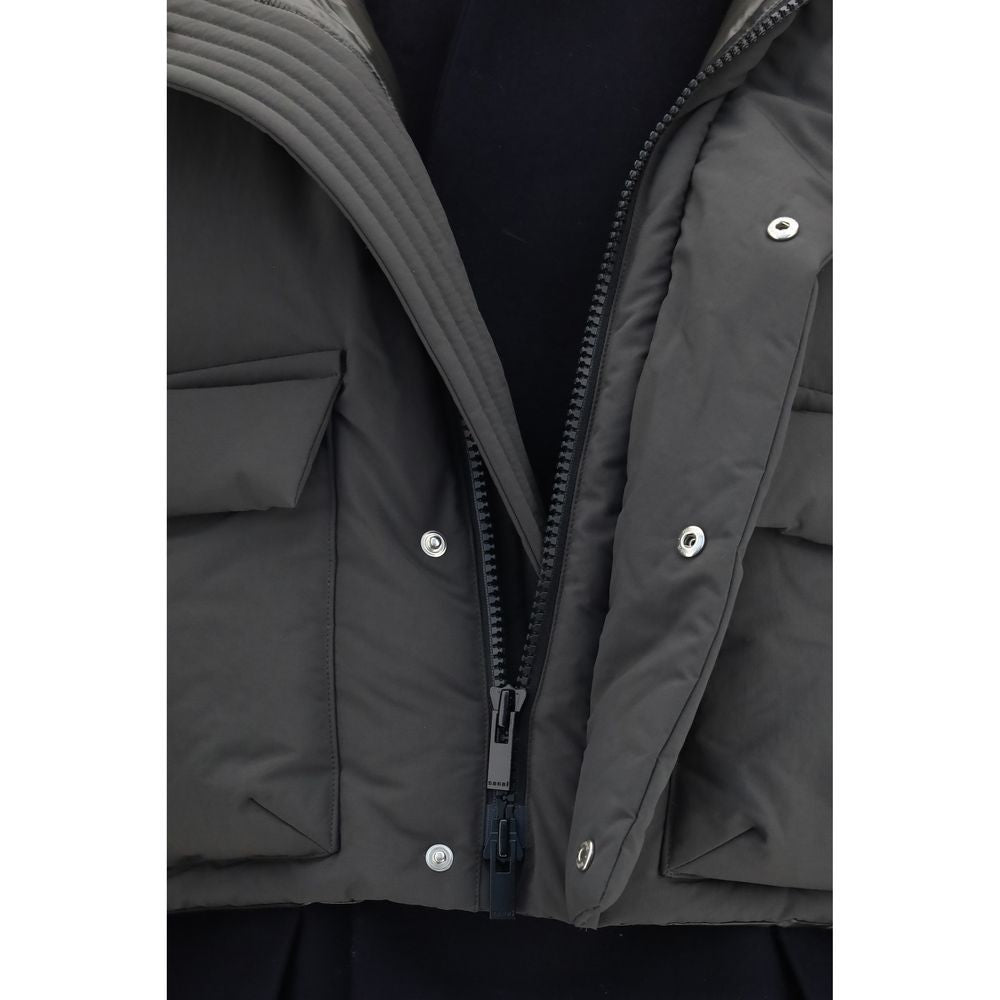 Sacai Mehrfarbiger Polyester-Mantel