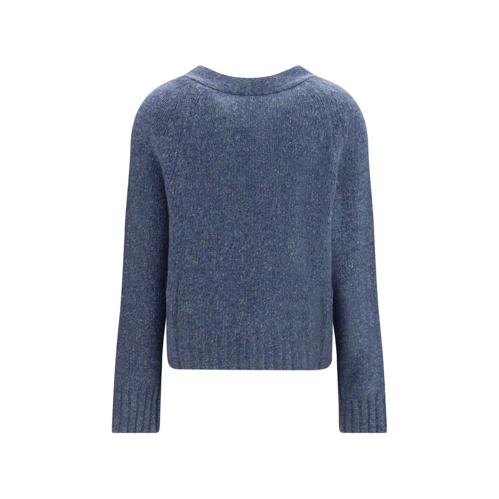 Allude Blauer Kaschmir-Cardigan