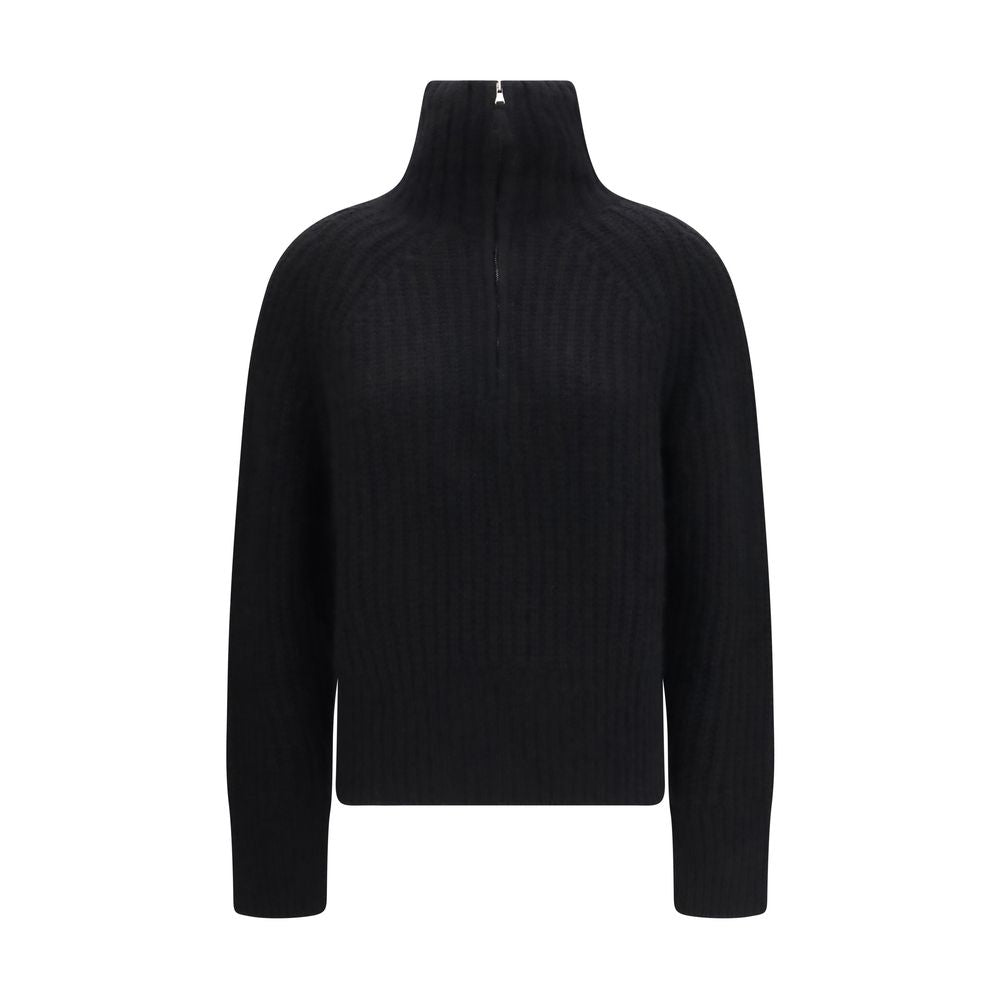 Allude Schwarzer Kaschmirpullover