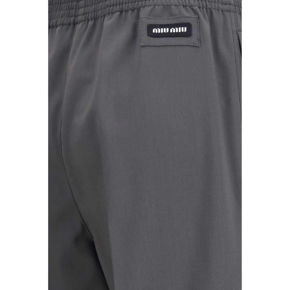Miu Miu Graue Hose aus Ovis Aries Wolle