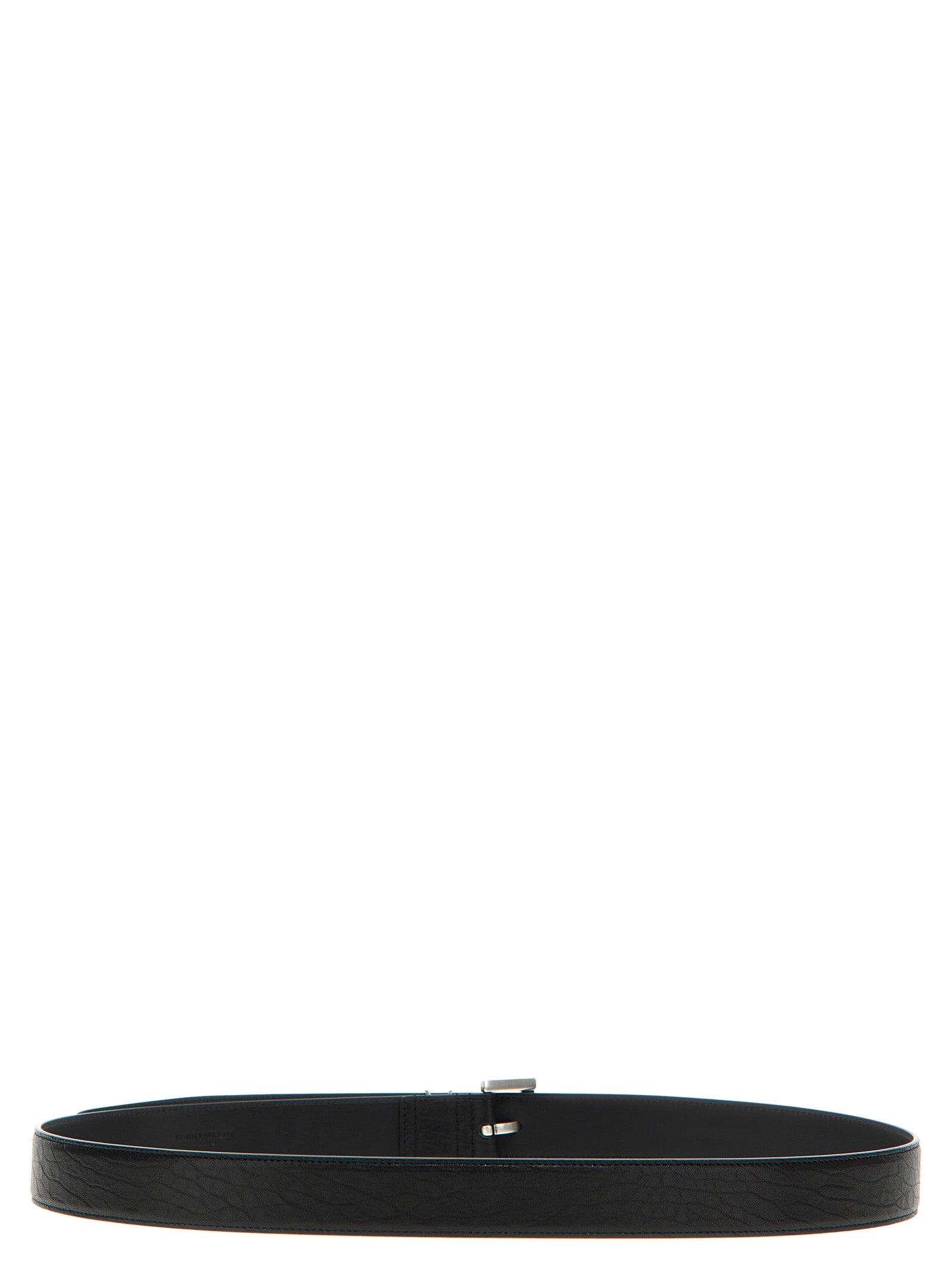 Saint Laurent Schwarzer Ledergürtel Regular