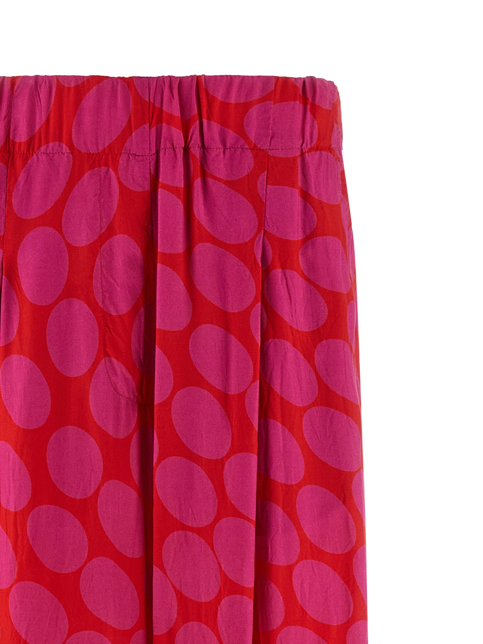 Dries Van Noten Fuchsia Viskose Freizeithose