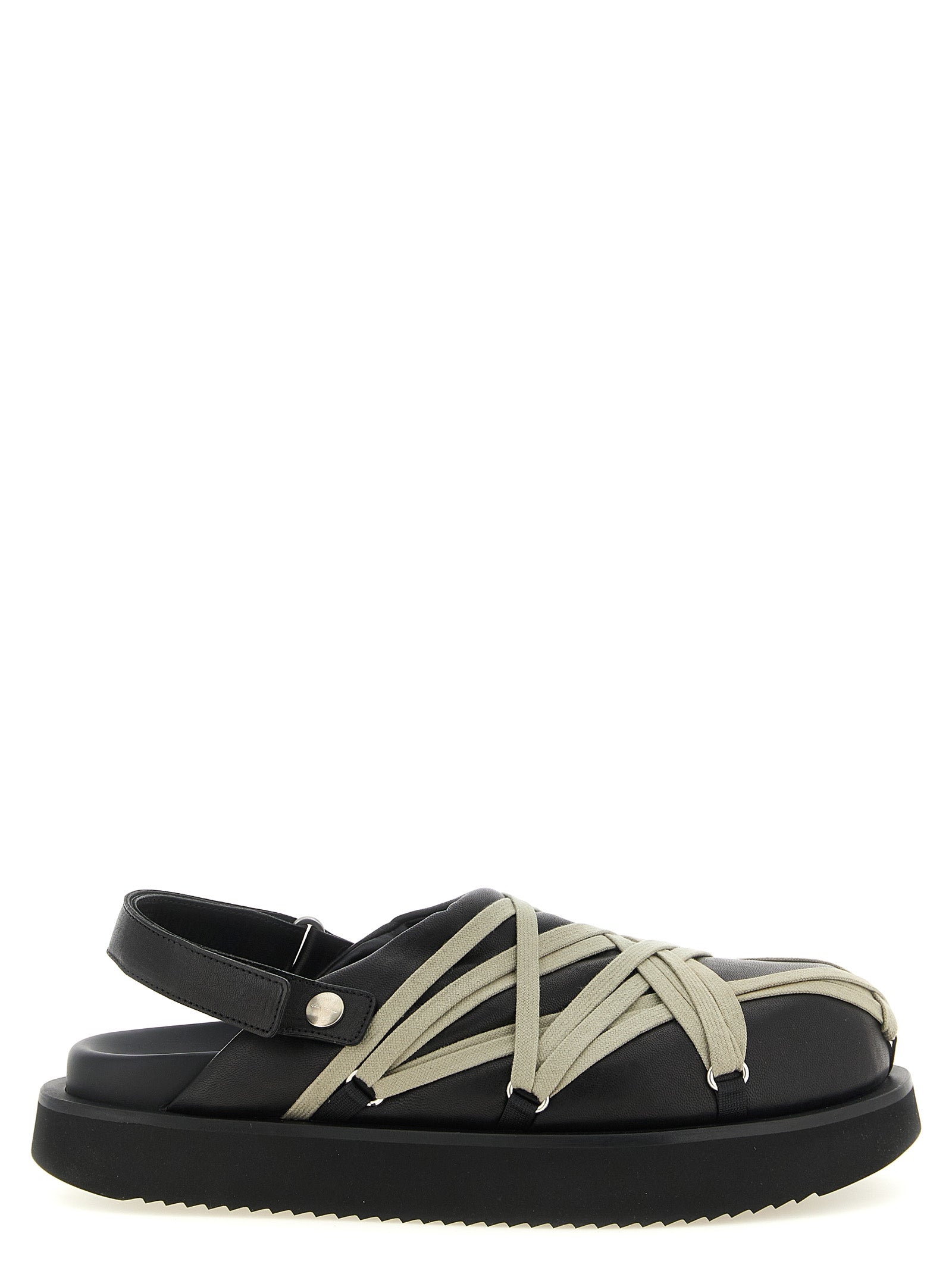 Rick Owens Schwarze Ramie-Mules