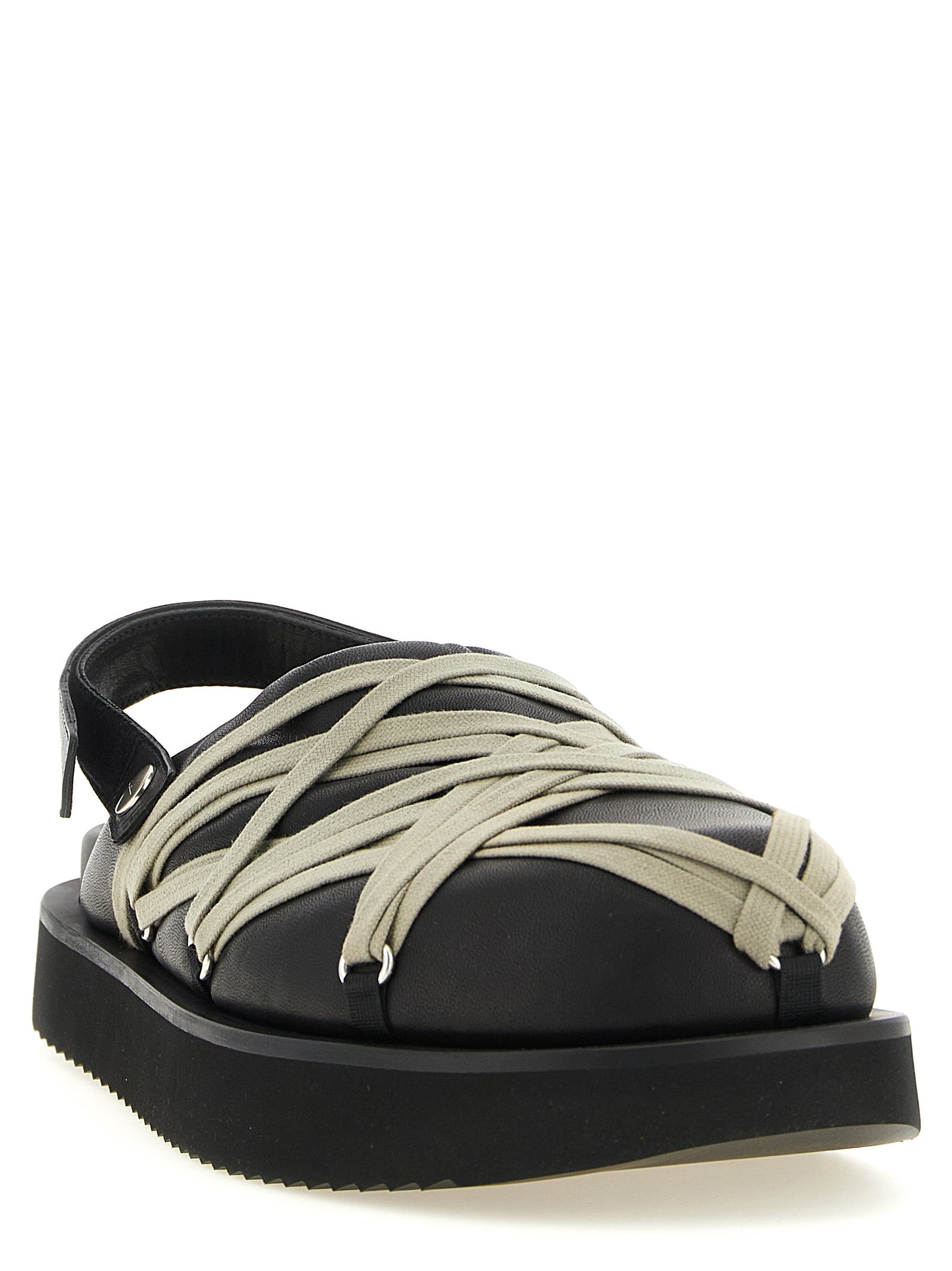 Rick Owens Schwarze Ramie-Mules