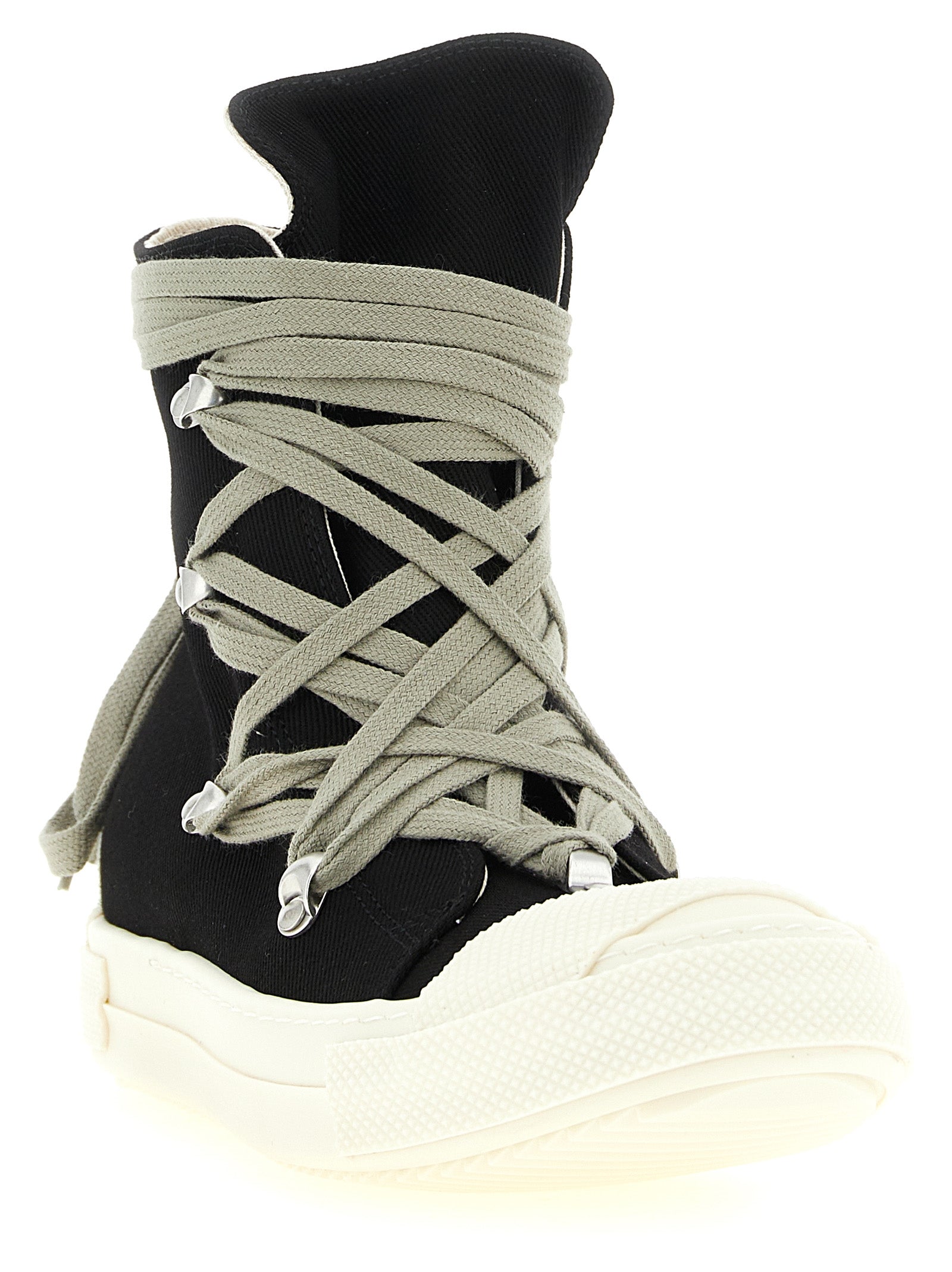 DRKSHDW Schwarze High-Top-Sneaker aus Baumwolle