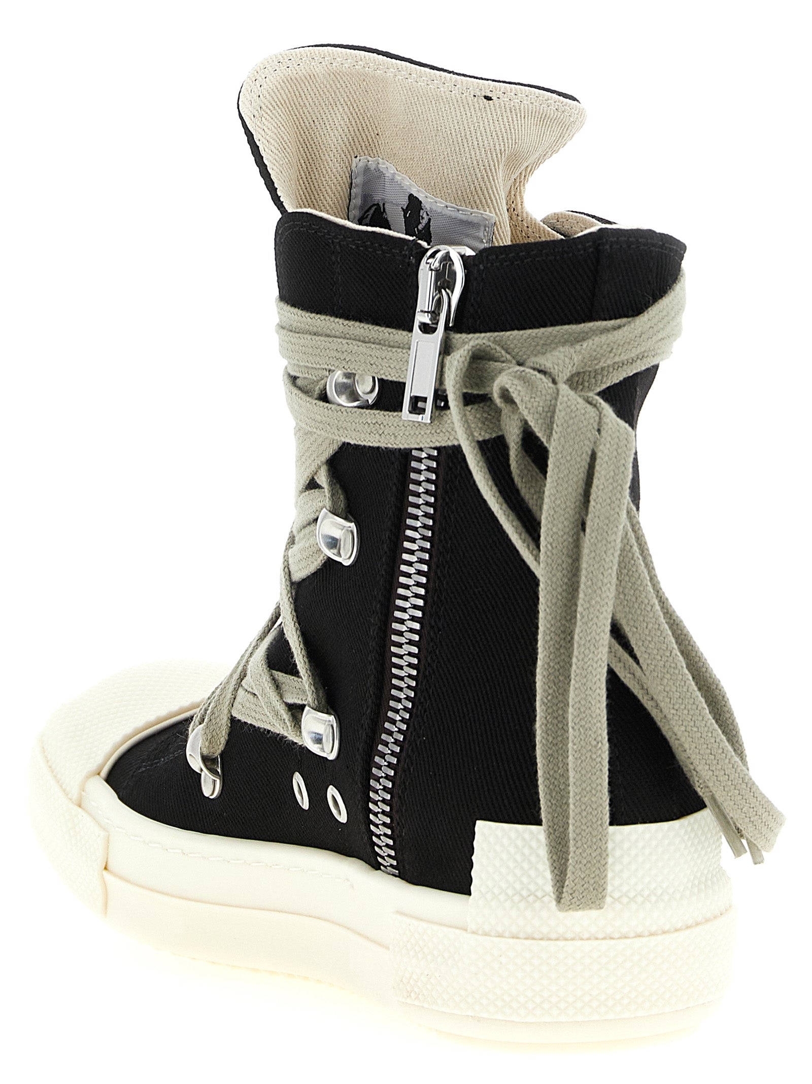 DRKSHDW Schwarze High-Top-Sneaker aus Baumwolle