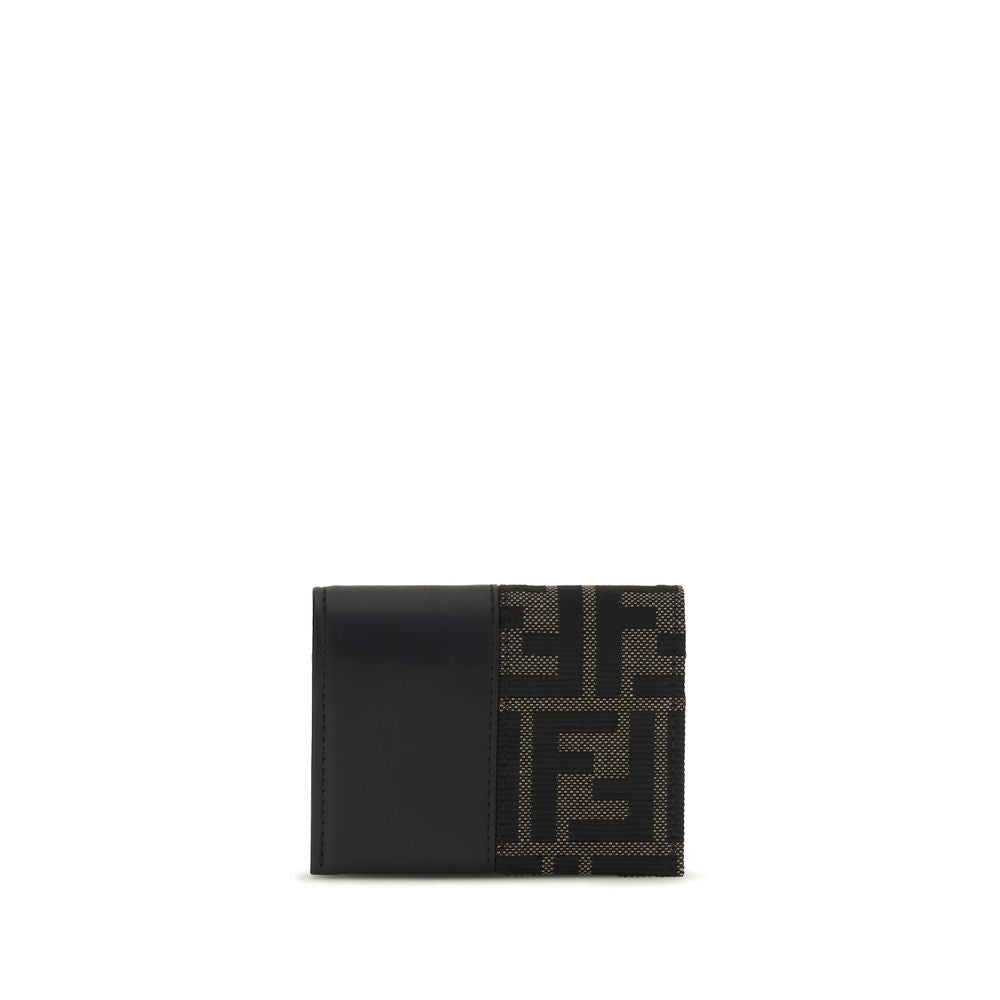 Fendi Braunes Portemonnaie aus Polyester
